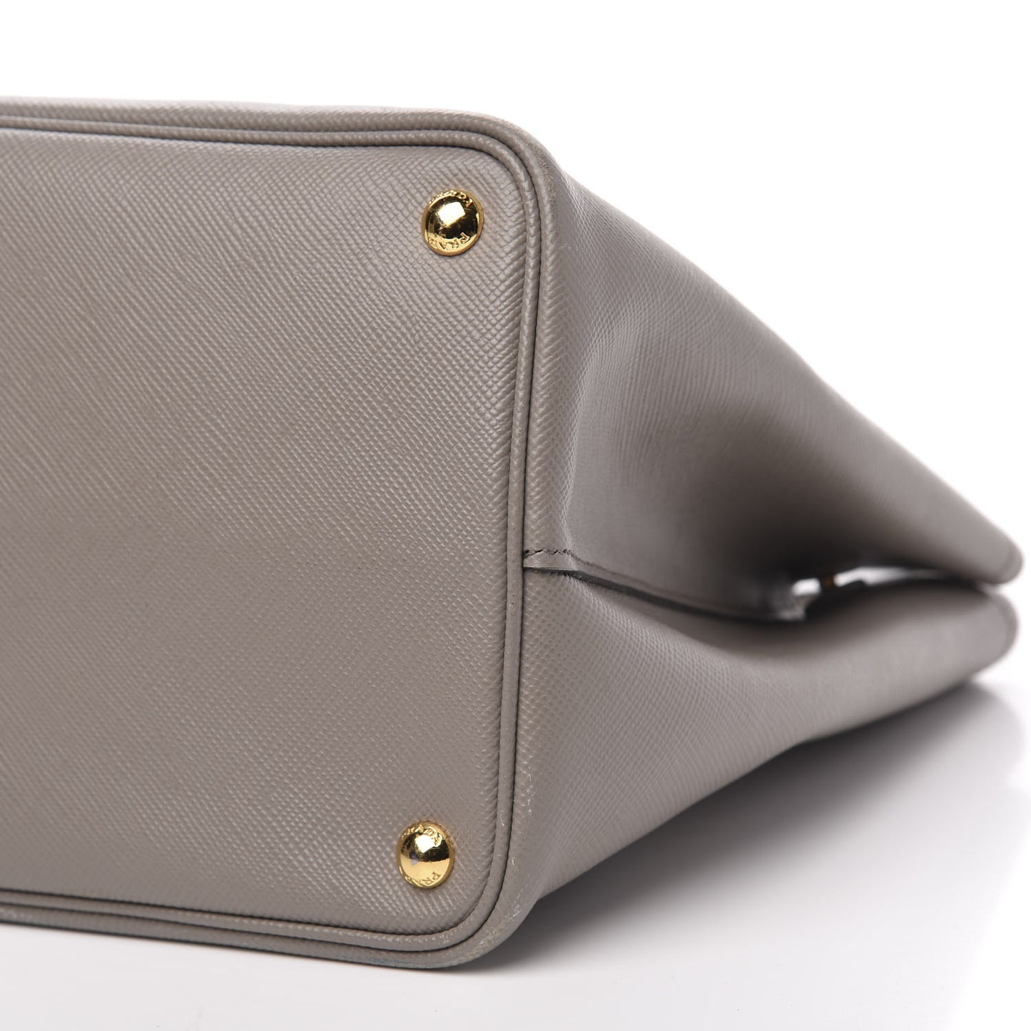 Saffiano Cuir Large Double Bag Argilla