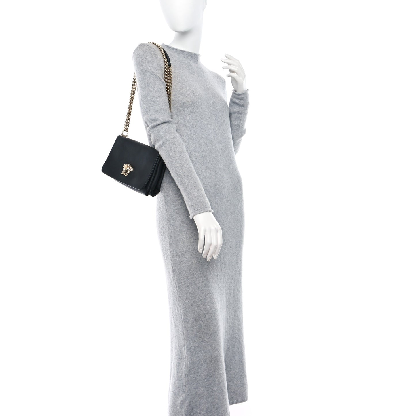 Nappa Palazzo Sultan Shoulder Bag Black