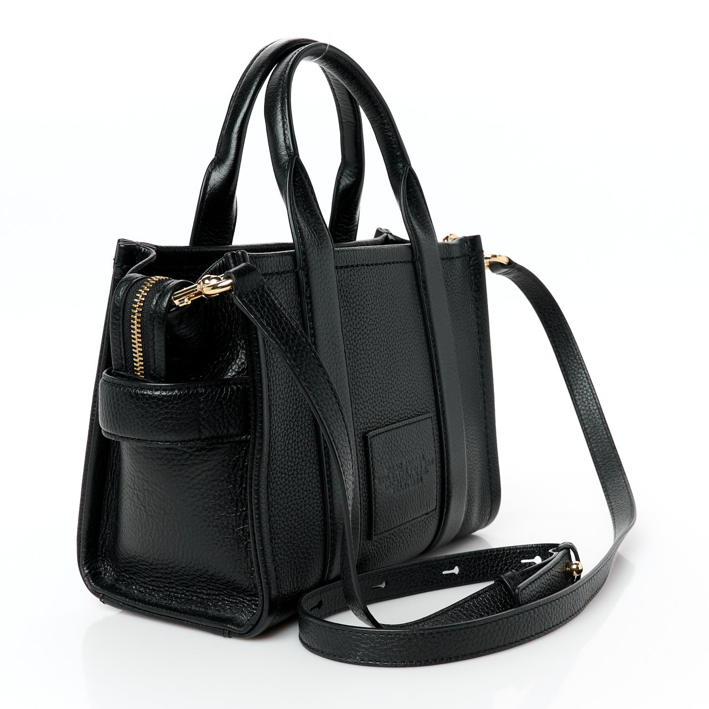 Grained Calfskin Small The Tote Bag Black