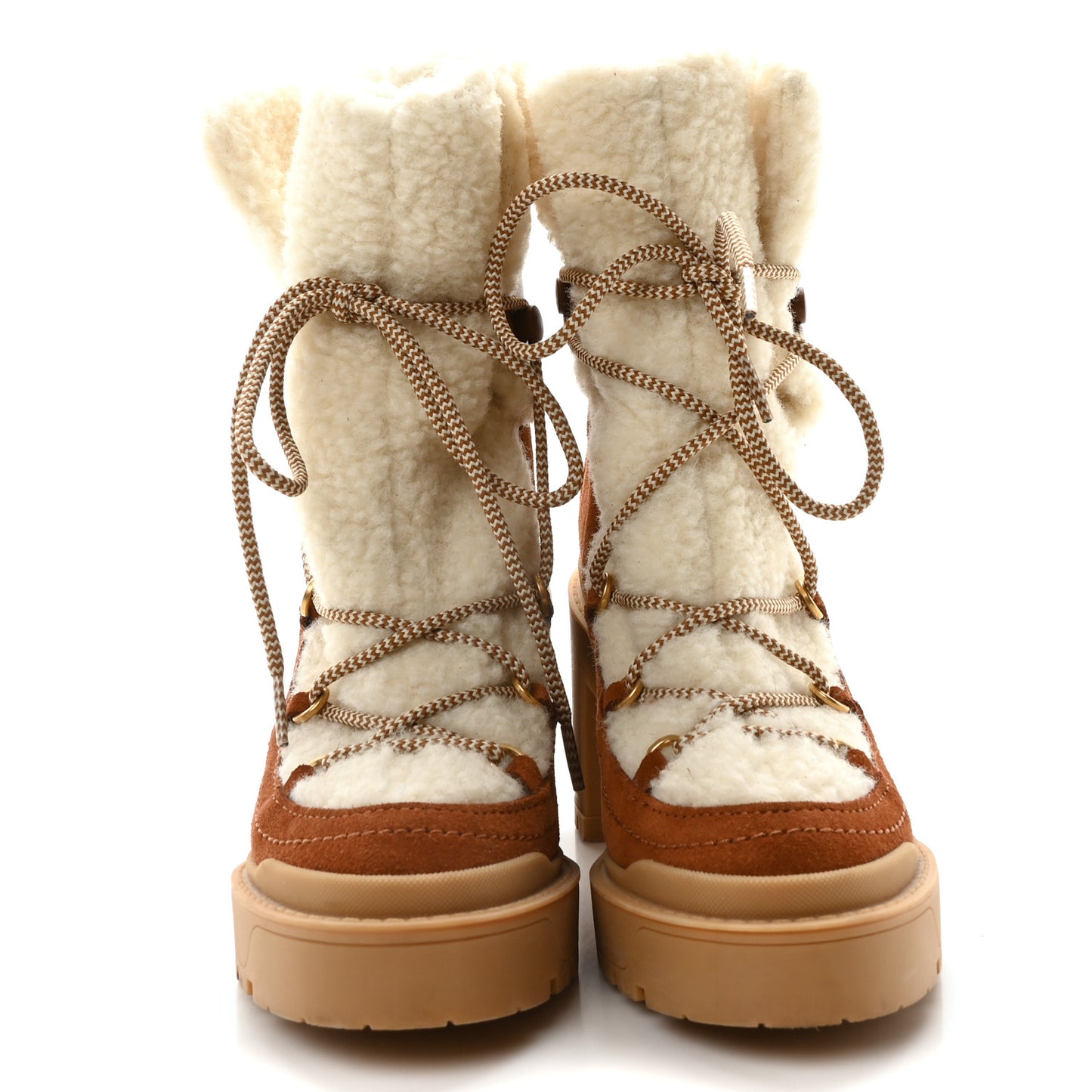 Suede Shearling Vlogo Trekkgirl Ankle Boots 36 Selleria