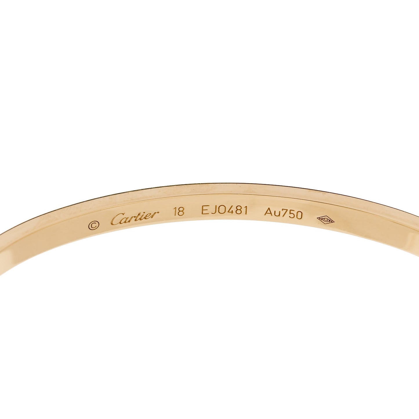 18K Yellow Gold Small LOVE Bracelet 18