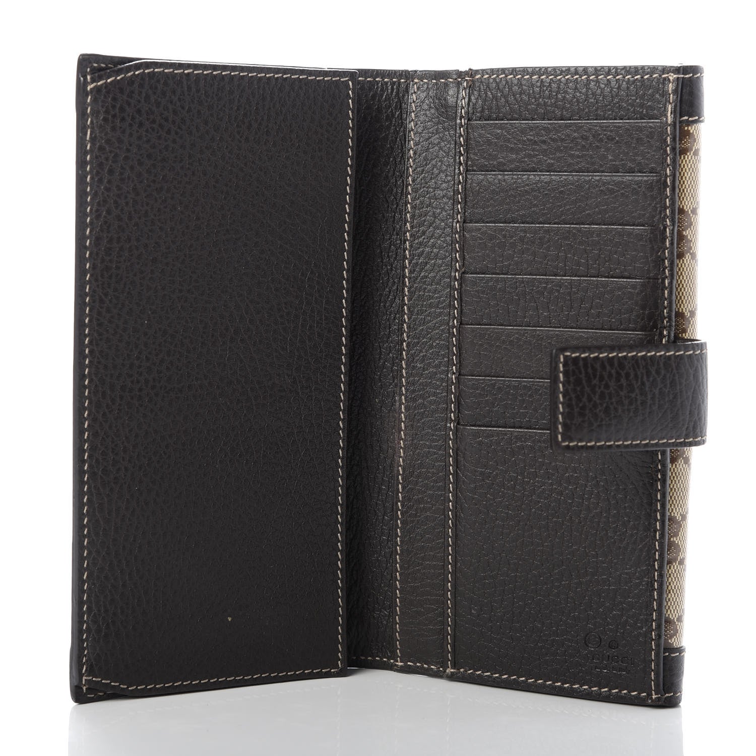 Gucci Crystal Monogram Continental Charmy Wallet Brown 5 of 9