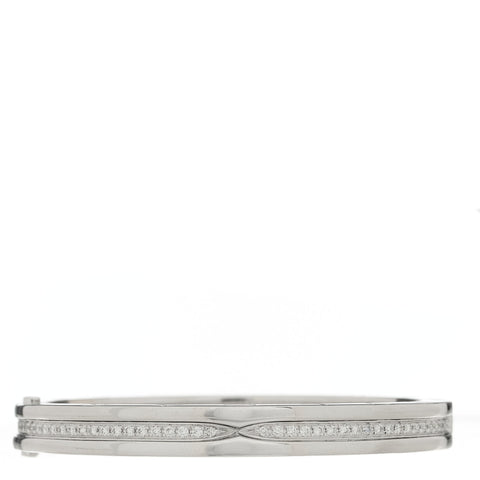 18K White Gold Diamond B.Zero1 Bangle Bracelet