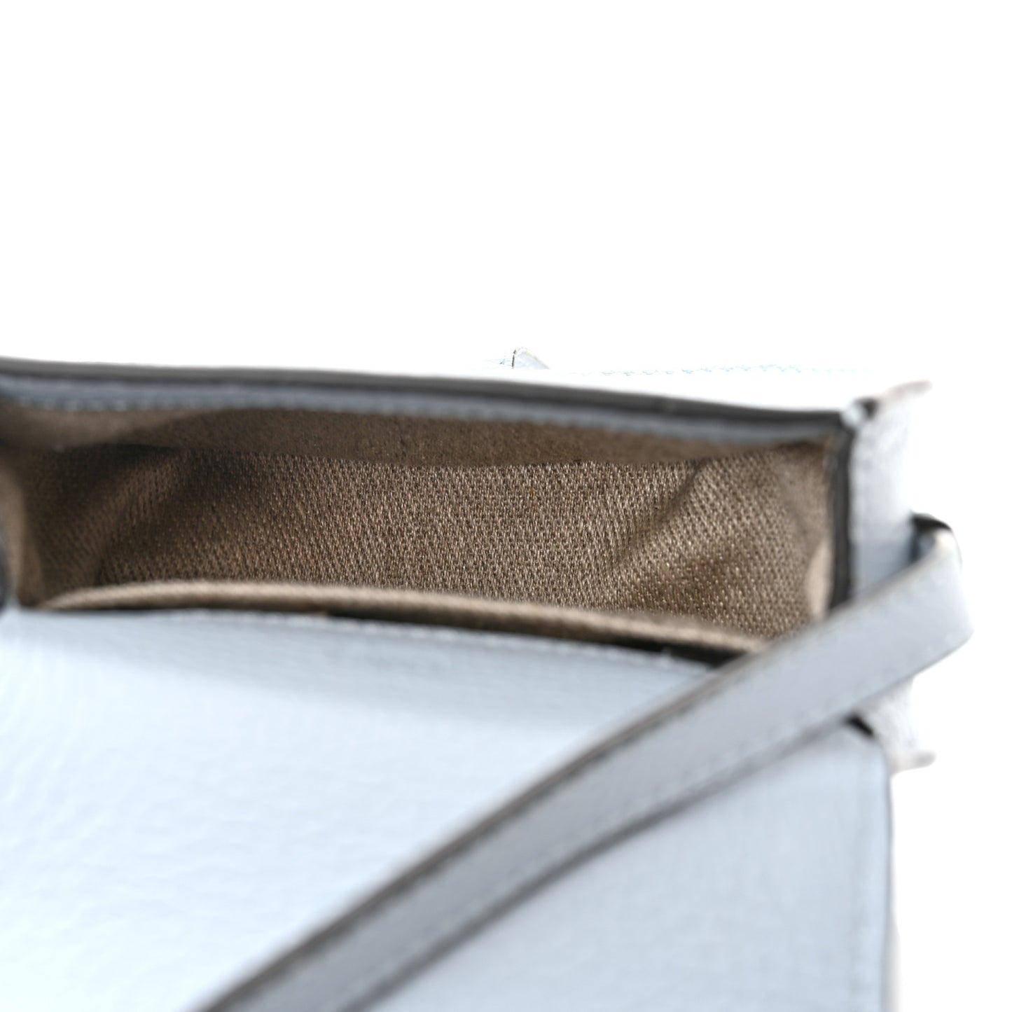 Calfskin Nano Marcie Saddle Bag Shady Blue