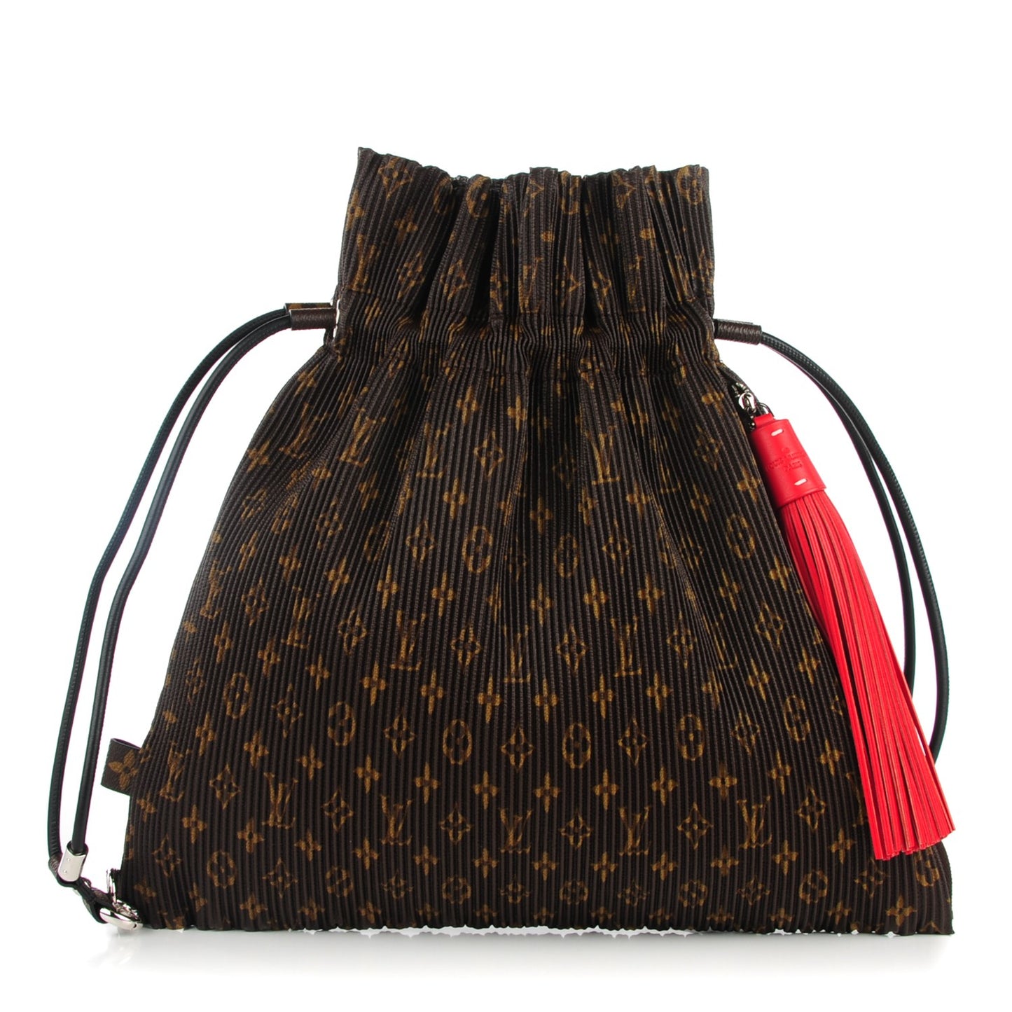 Monogram Canvas Pleated Explorer Bag MM