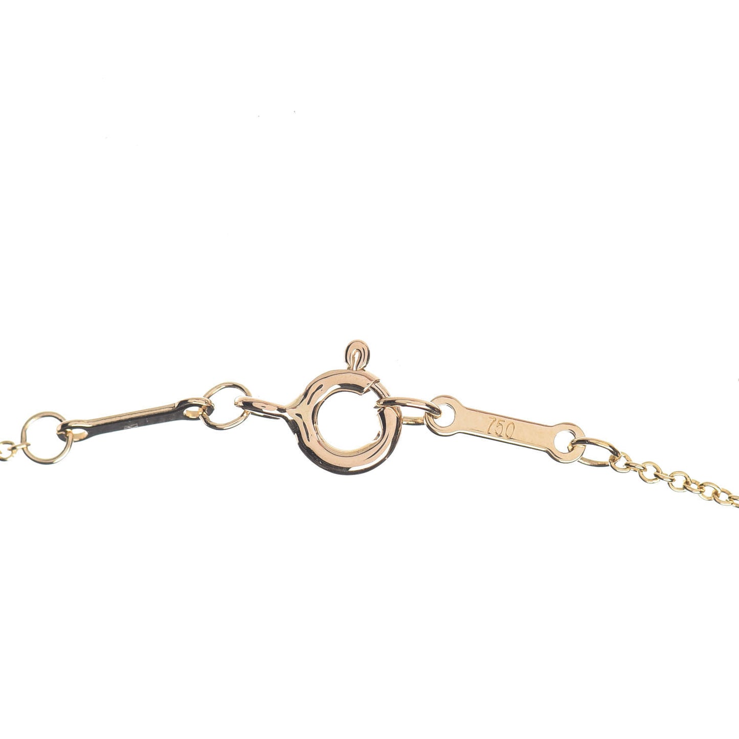 18K Yellow Gold Diamond .05ct Elsa Peretti Diamonds by the Yard Pendant Necklace