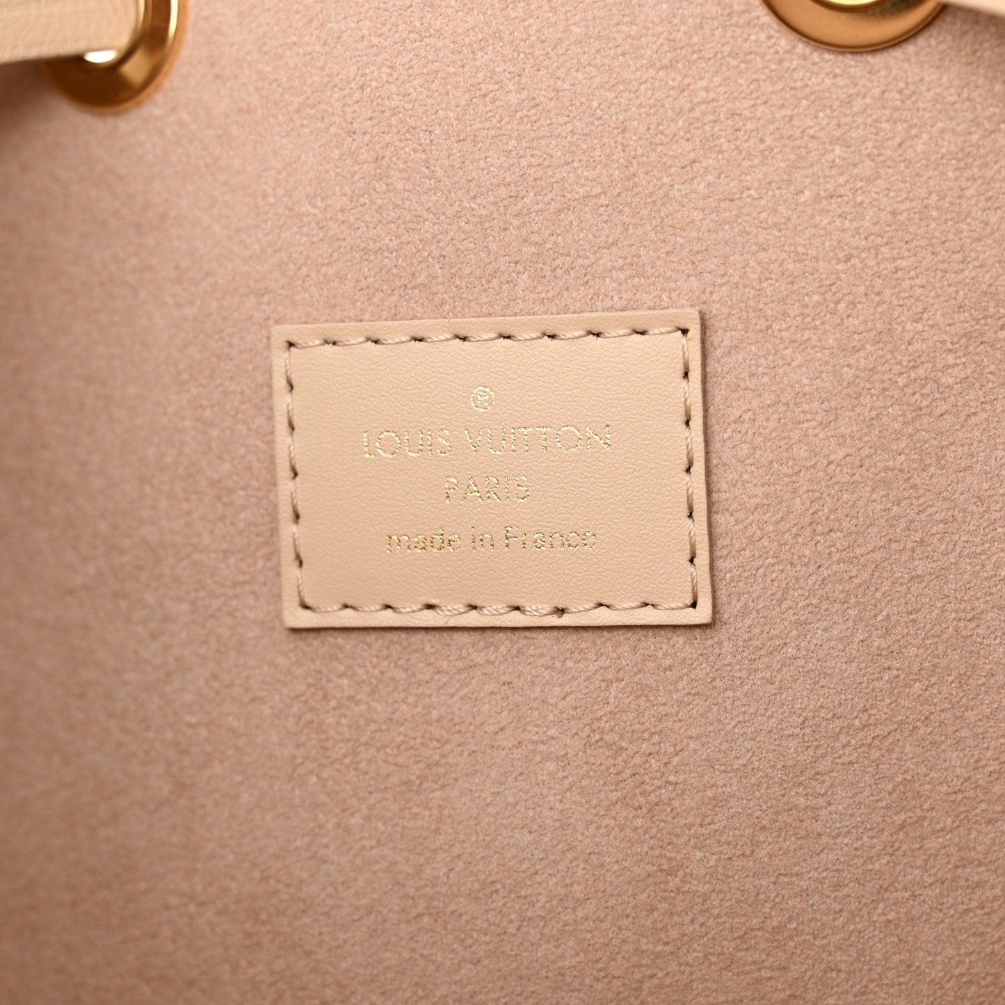 Calfskin Monogram Cutout Petit Noe Neutral