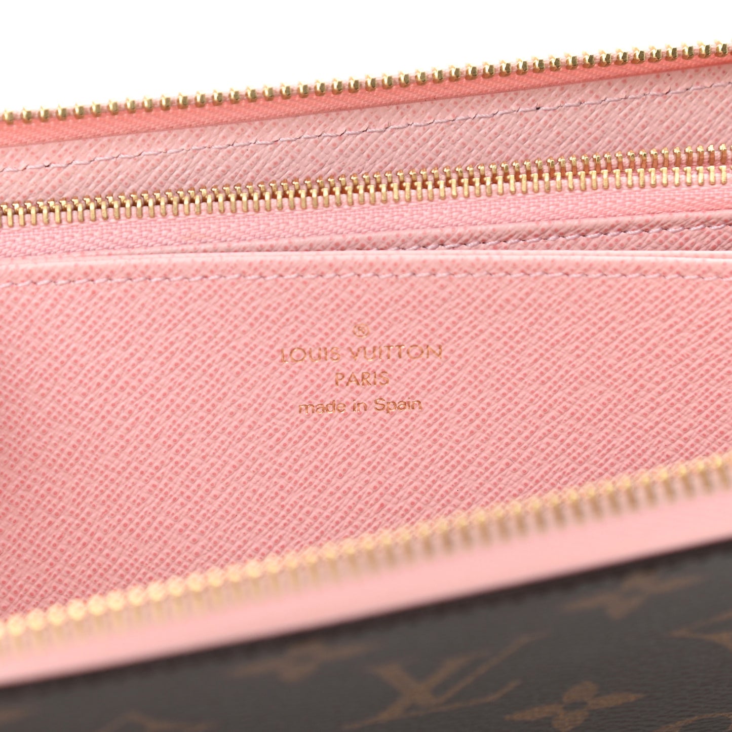 Monogram Pompon Zippy Wallet Rose Ballerine