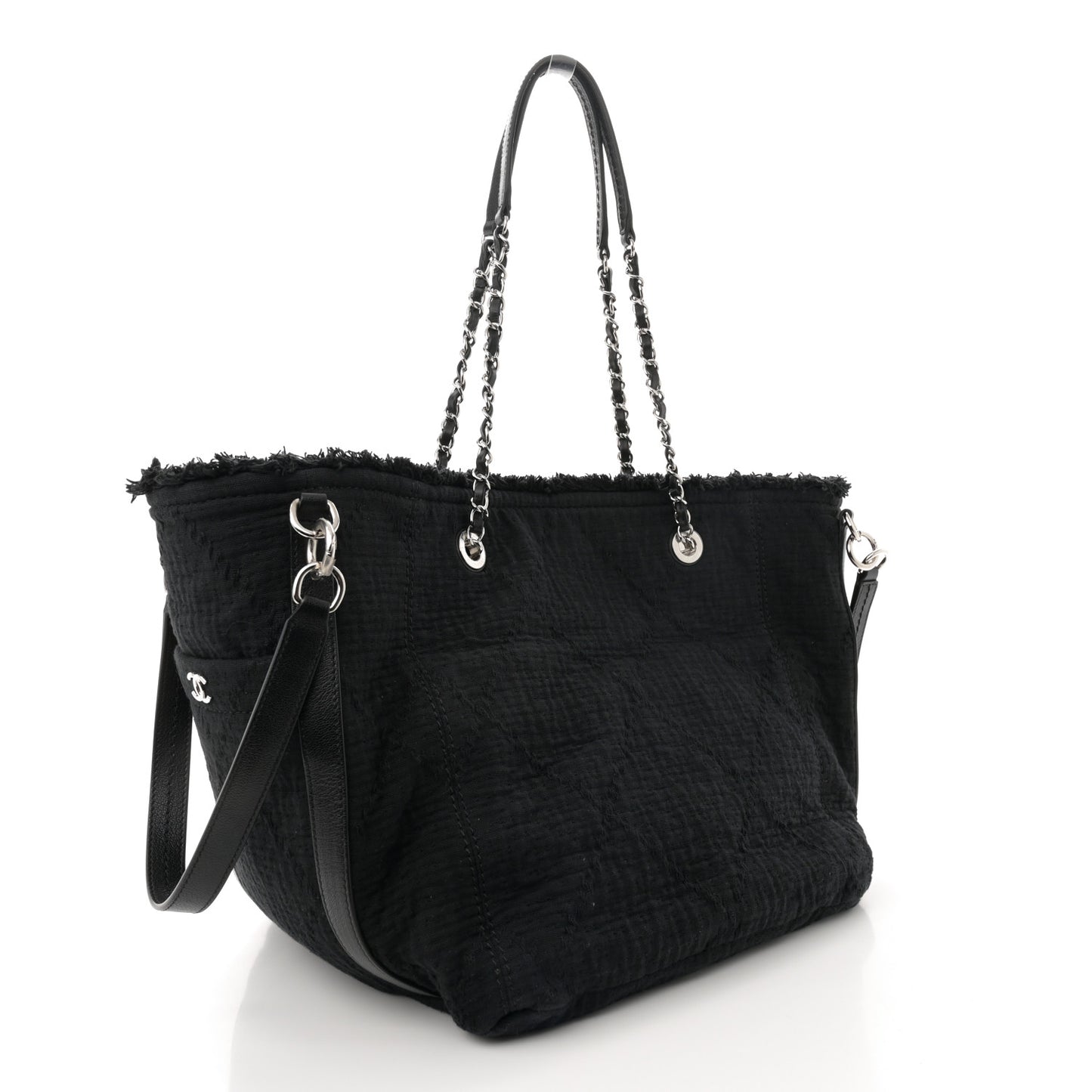 Canvas Small Double Face Tote Black