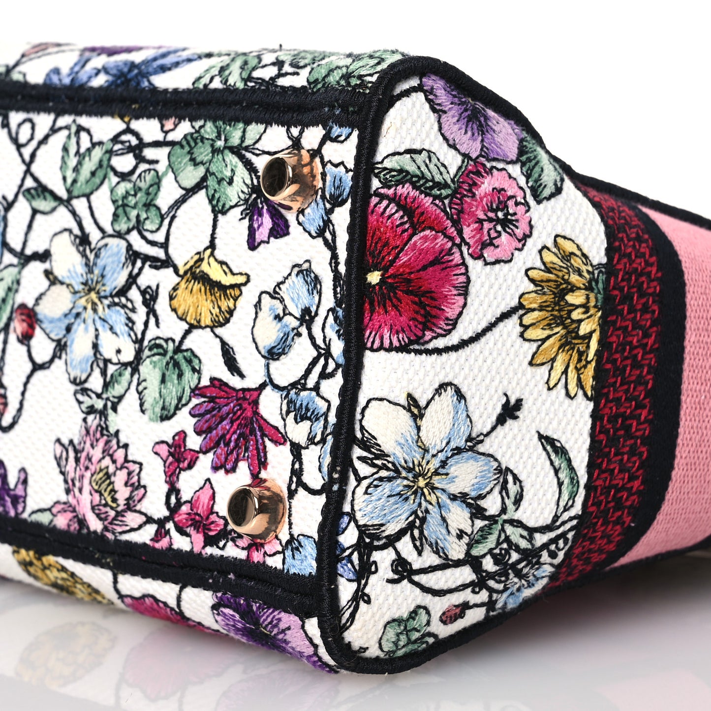 Canvas Florilegio Embroidered Medium Lady D-Lite White Multicolor