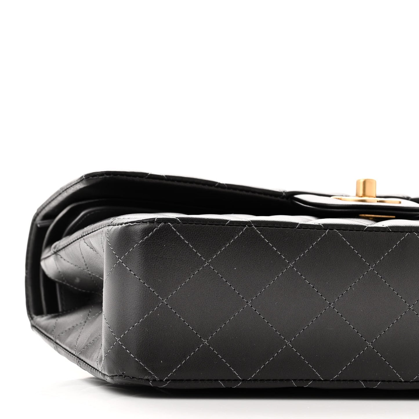 Gradient Lambskin Medium Double Flap Grey