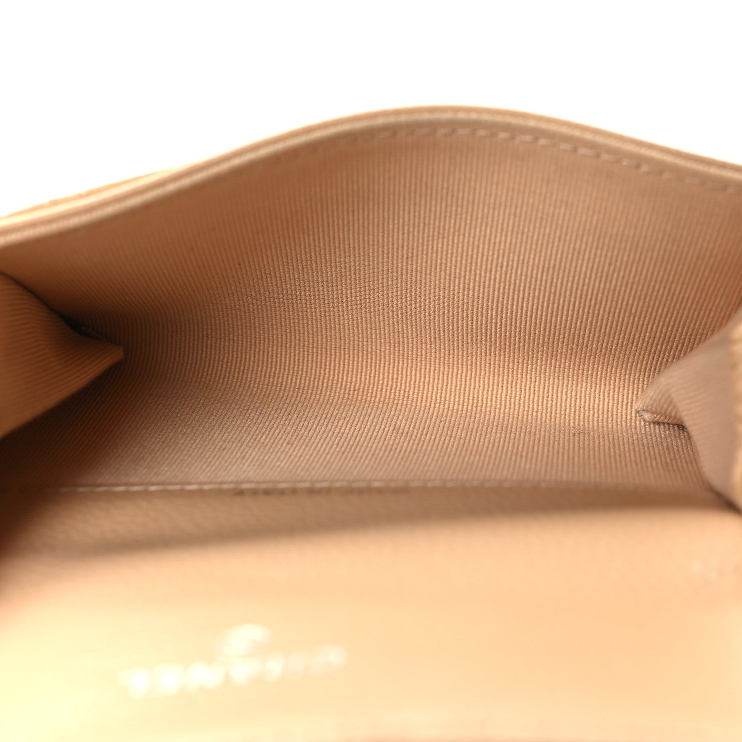 Chanel Caviar Quilted Flap Card Holder Wallet Beige 5 of 10