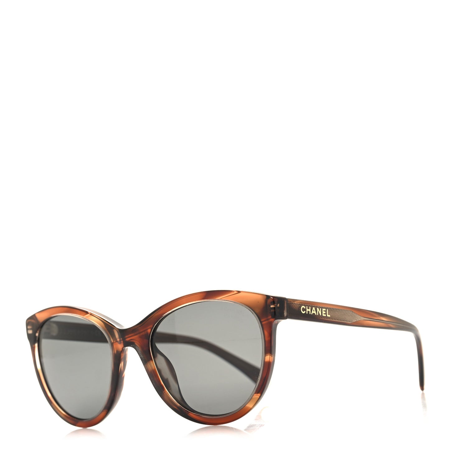Acetate Polarized Sunglasses 5523-U Striped Brown