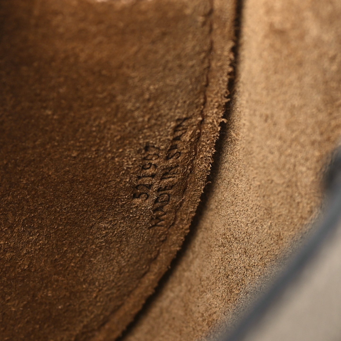 Grained Calfskin Mini Gate Crossbody Bag Light Oat