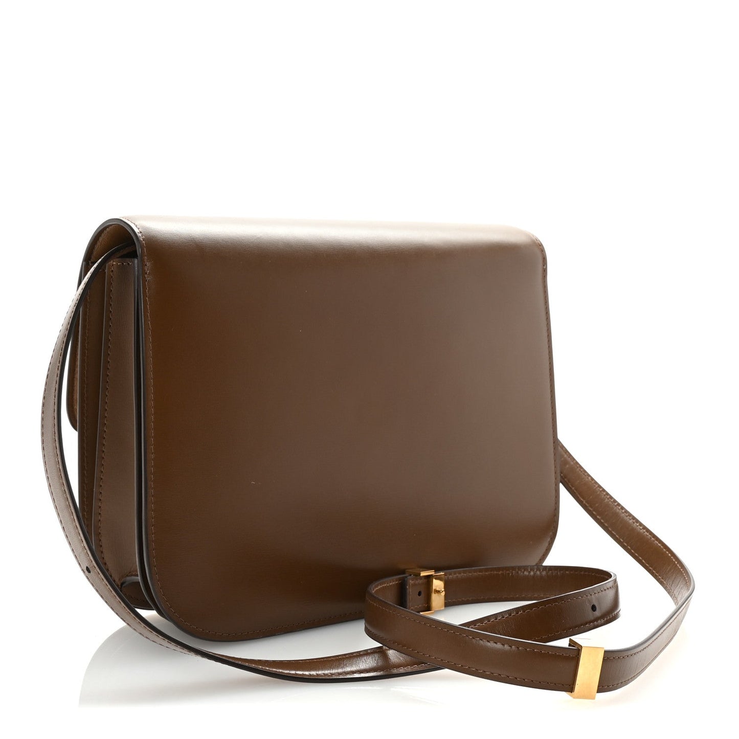 Smooth Calfskin Medium Classic Box Flap Bag Camel