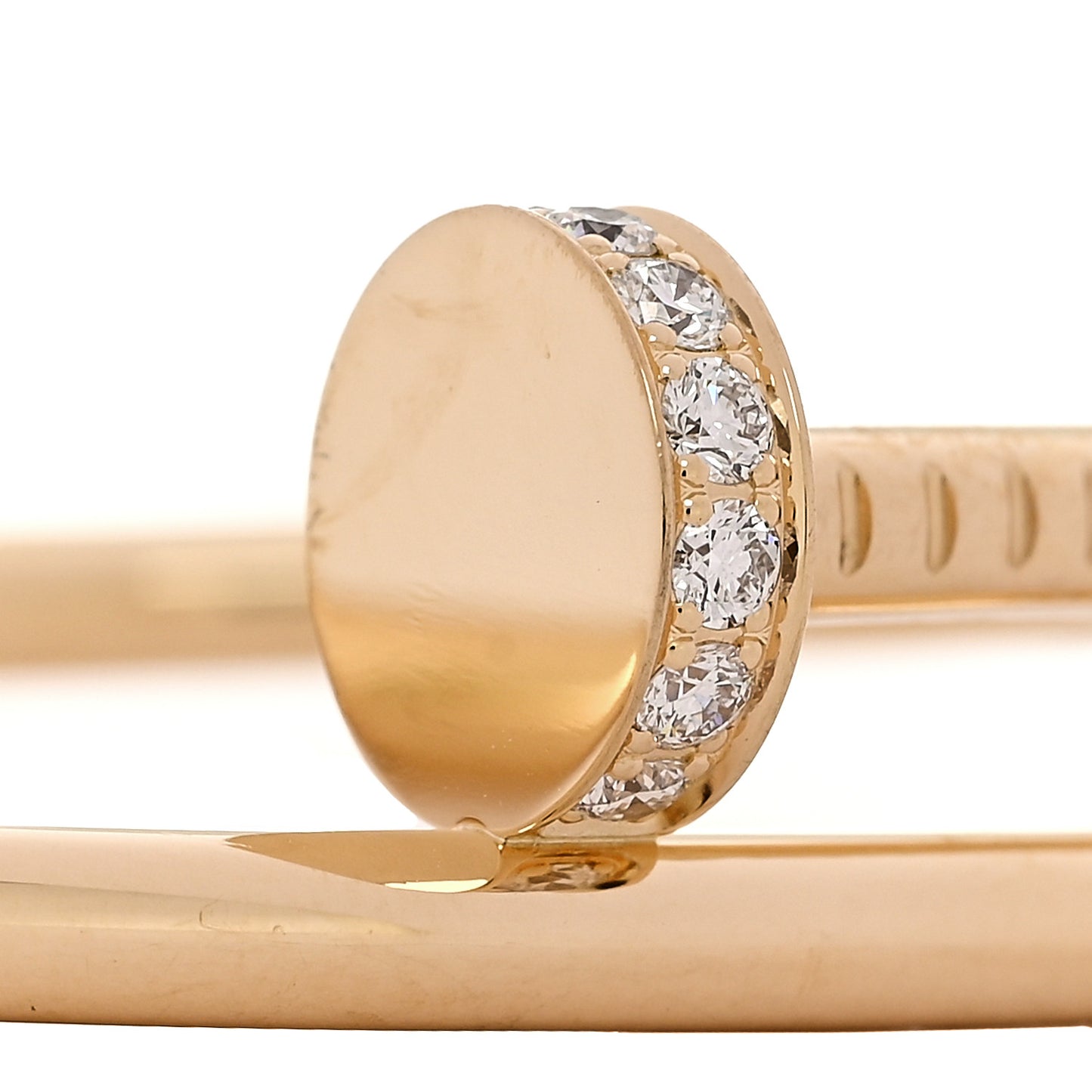 18K Yellow Gold Diamond Juste Un Clou Bracelet 17