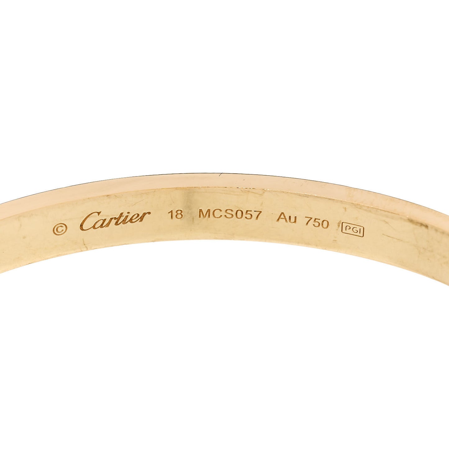 18K Yellow Gold LOVE Bracelet 18