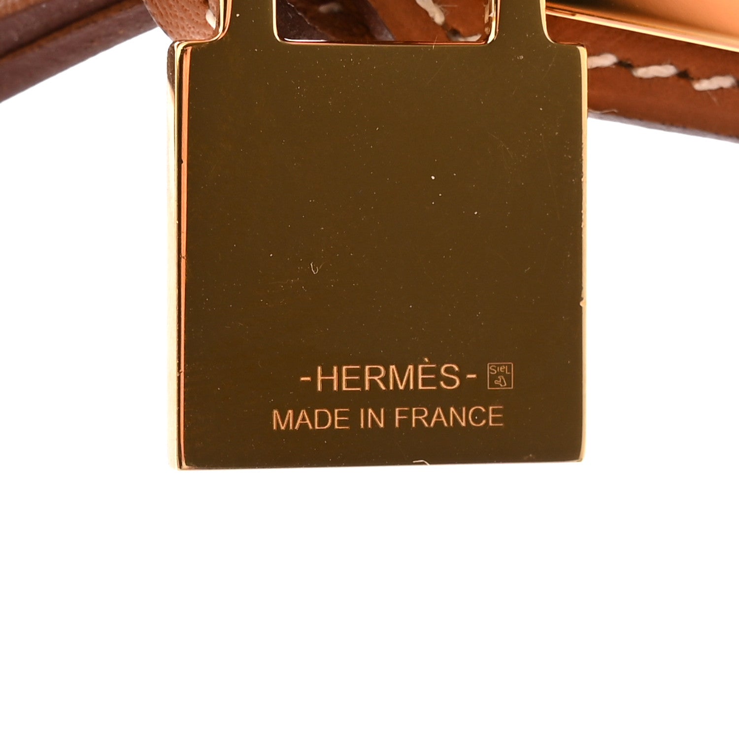 Hermes Swift Large O'Kelly Pendant Necklace Gold 4 of 7