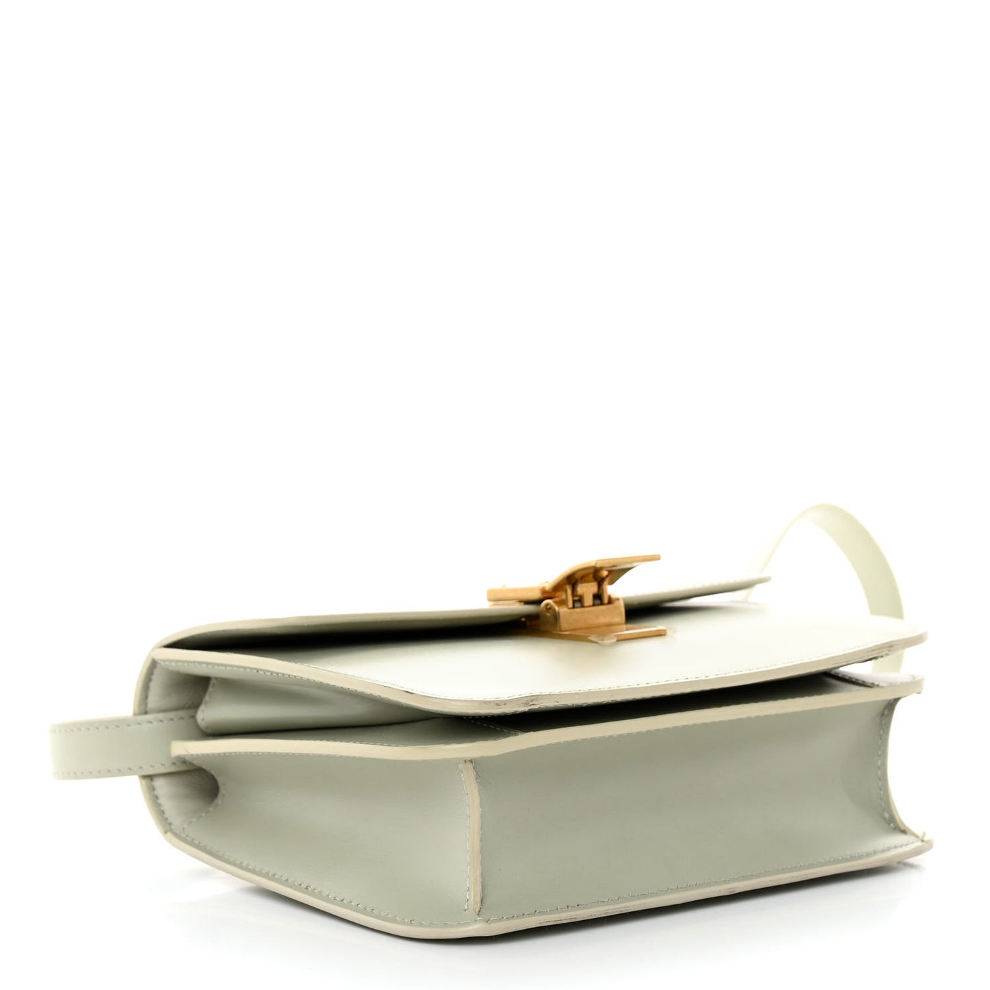 Box Calfskin Teen Classic Box Flap Bag Pastel Green