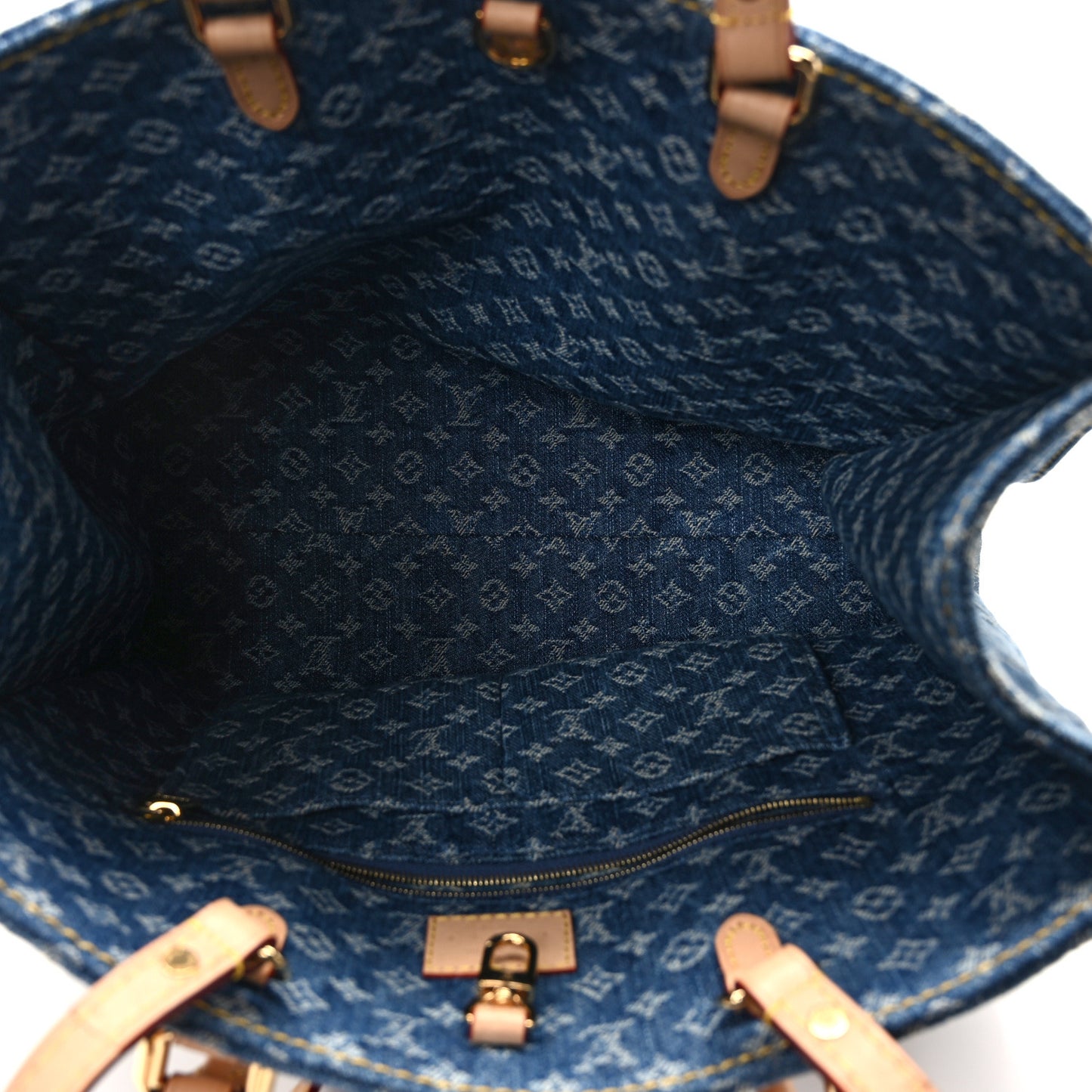 Monogram Denim Onthego MM Blue