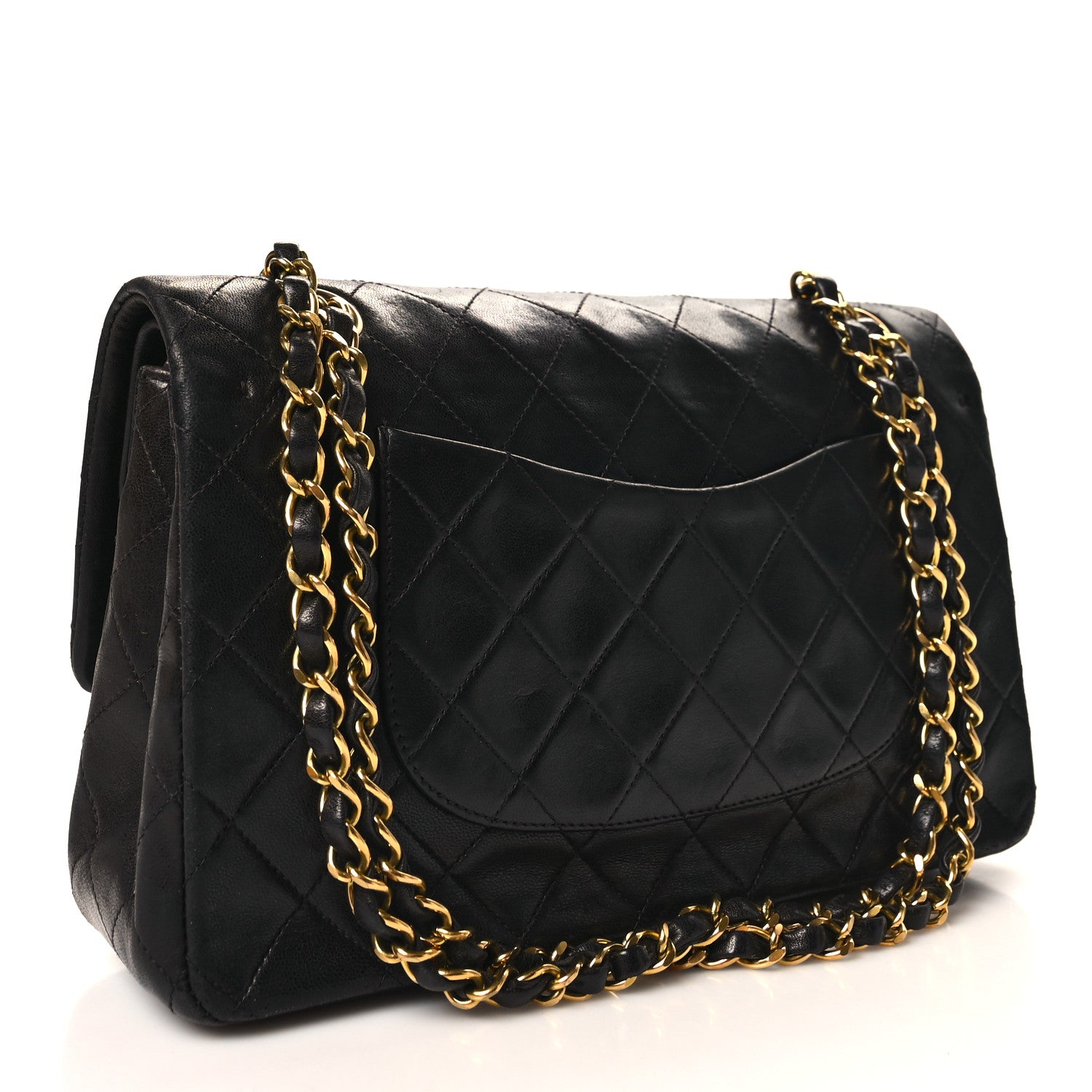 Chanel Lambskin Quilted Medium Double Flap Black 3 of 12