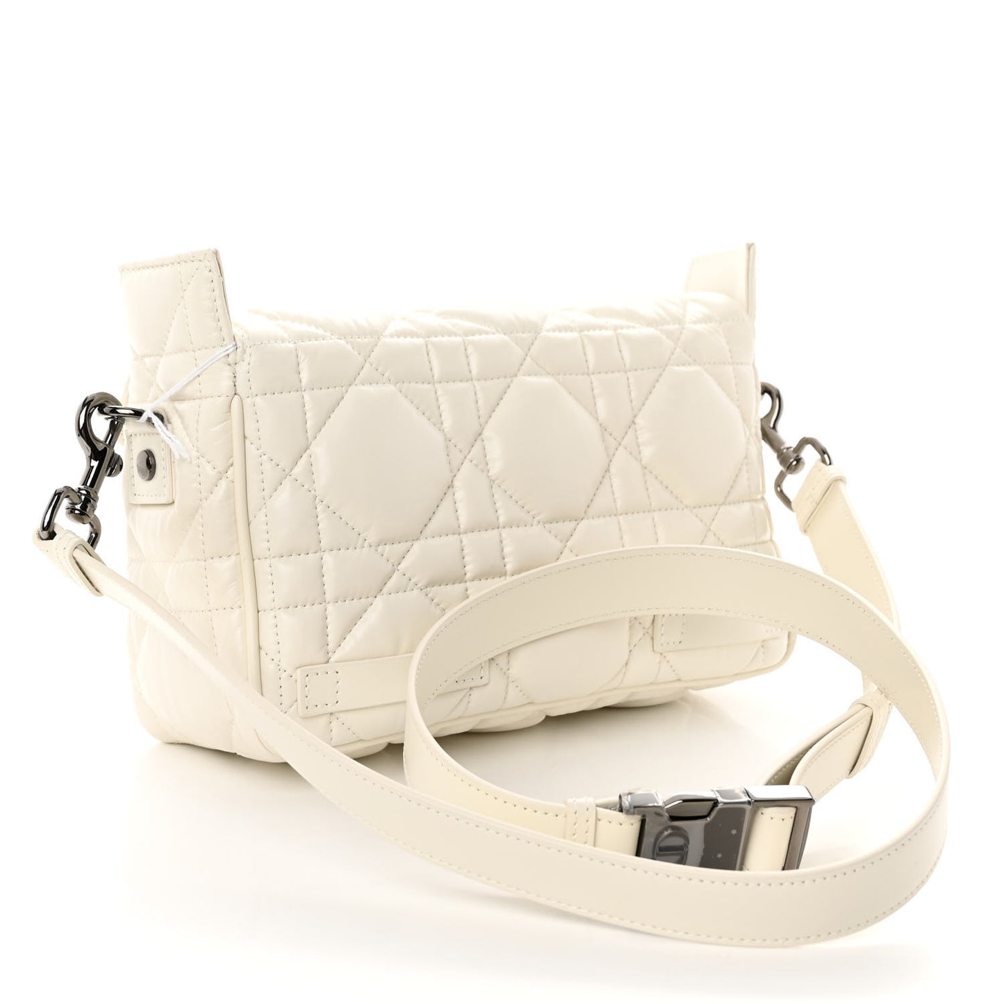 Calfskin Macrocannage Small Diorcamp Messenger Latte