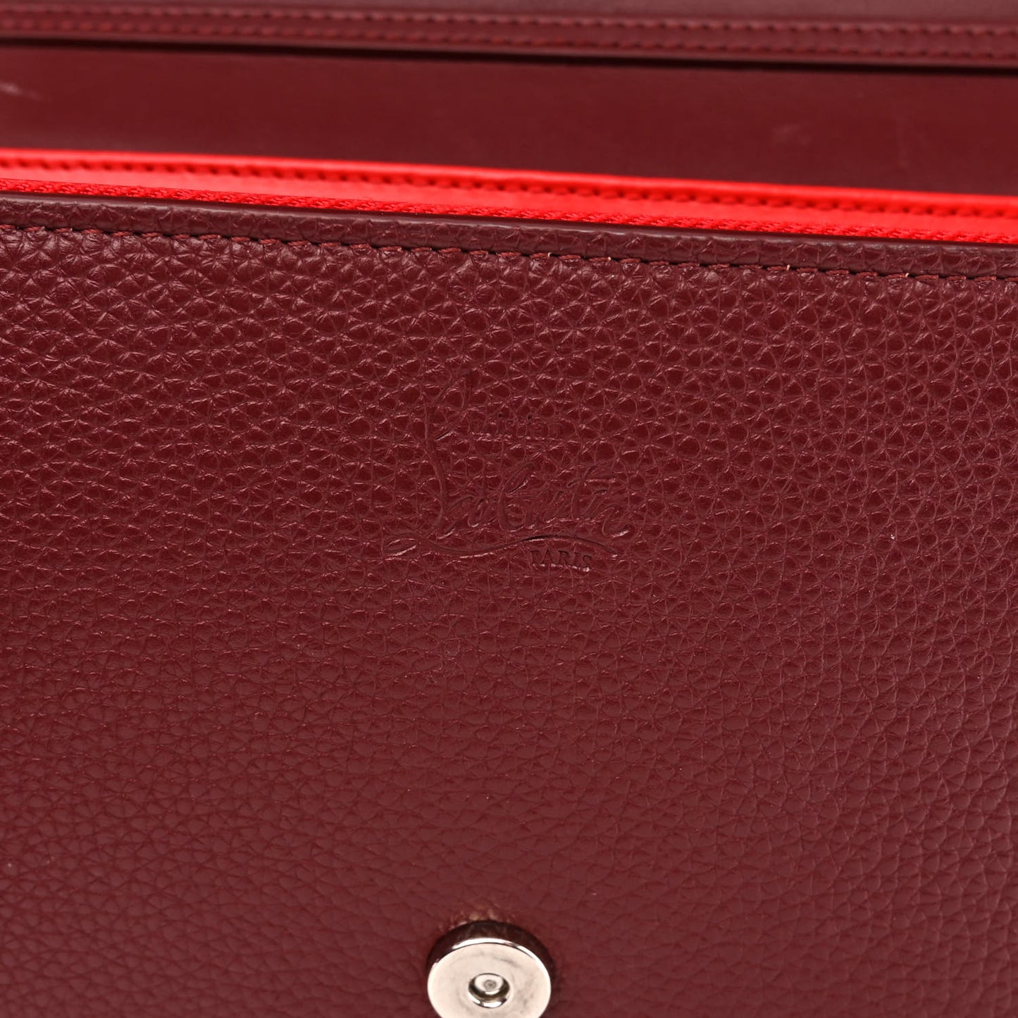 Calfskin Spikes Loubinthesky Paloma Clutch