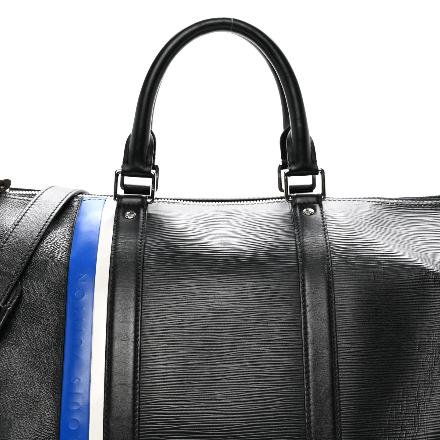 Epi Damier Graphite Keepall Bandouliere 50 Black