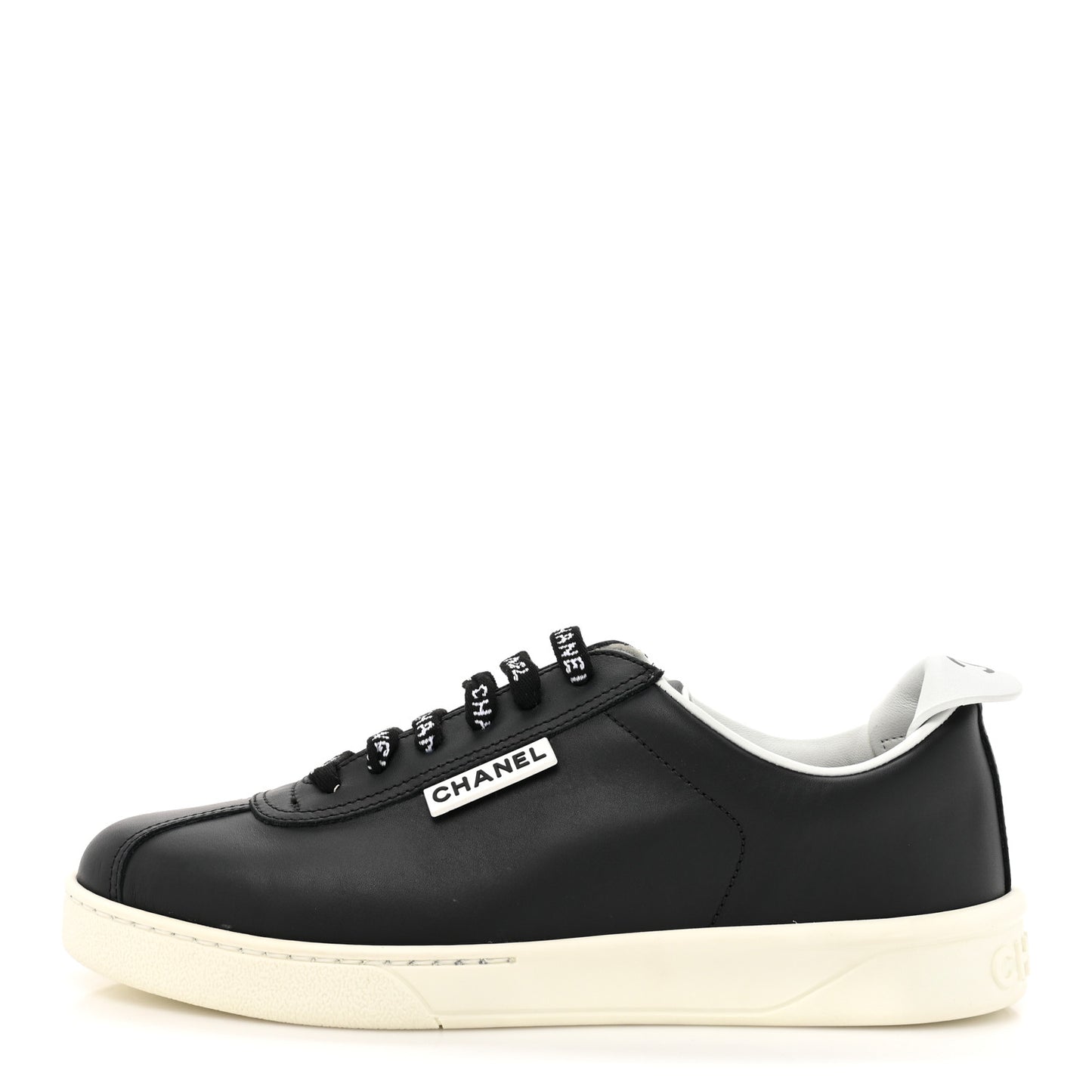 Calfskin CC Womens Sneakers 35.5 Black