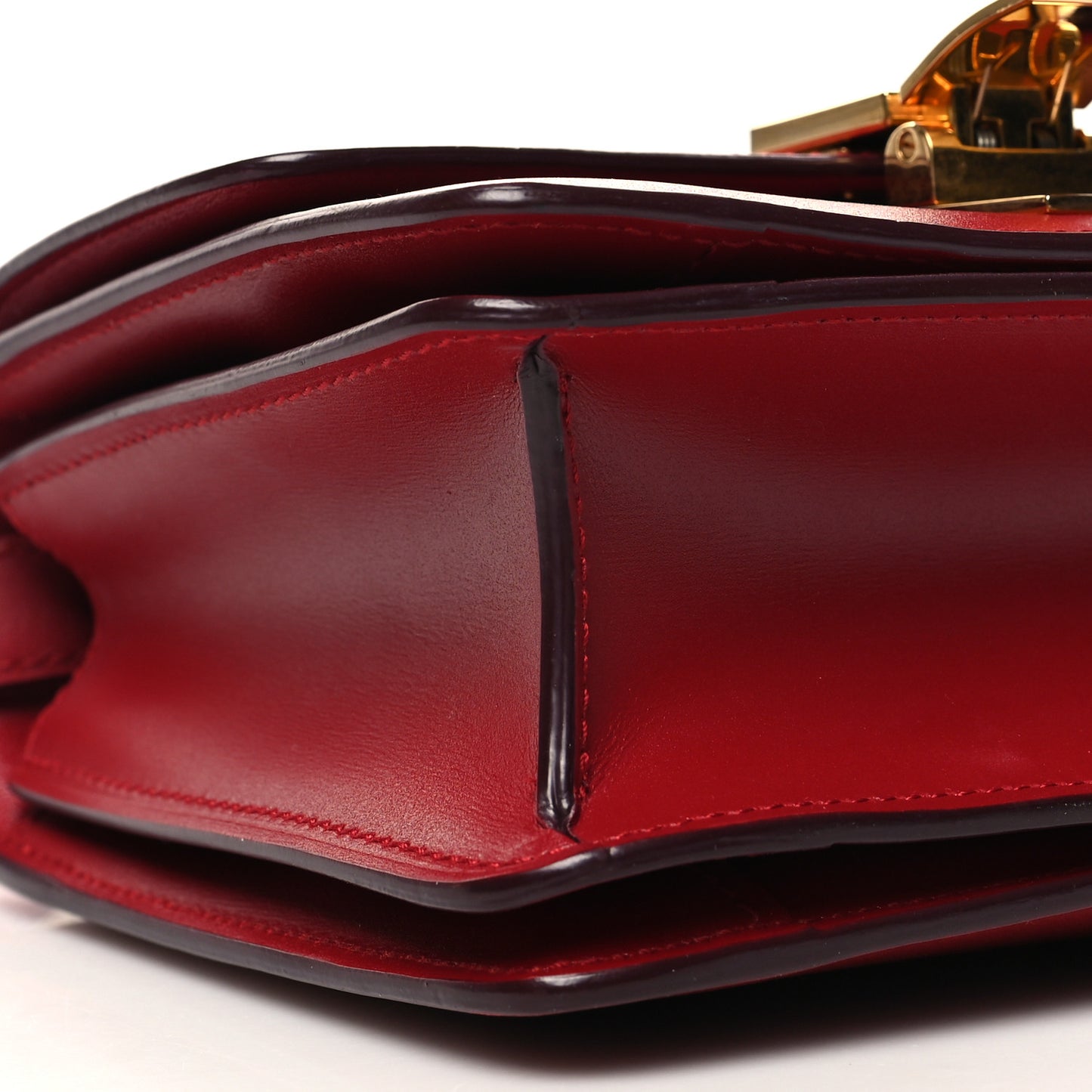 Smooth Calfskin Small Classic Box Flap Bag Red