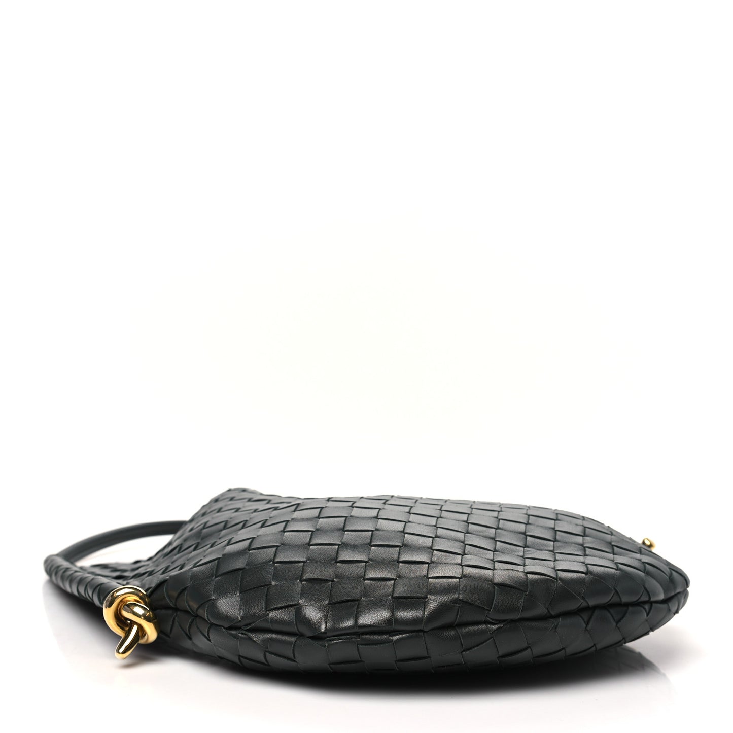 Nappa Intrecciato Medium Solstice Hobo Dark Green