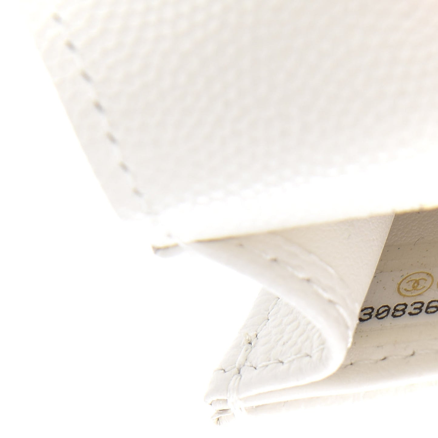 Caviar Quilted Airpods Case White