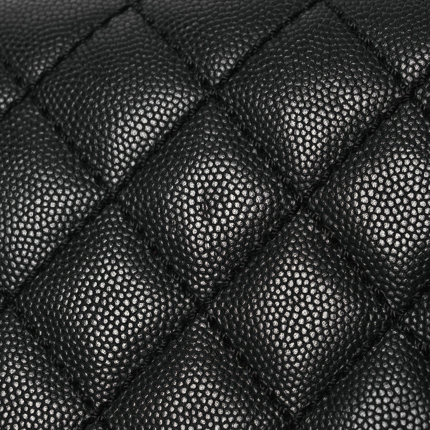 Caviar Quilted Medium Coco Handle Flap Black