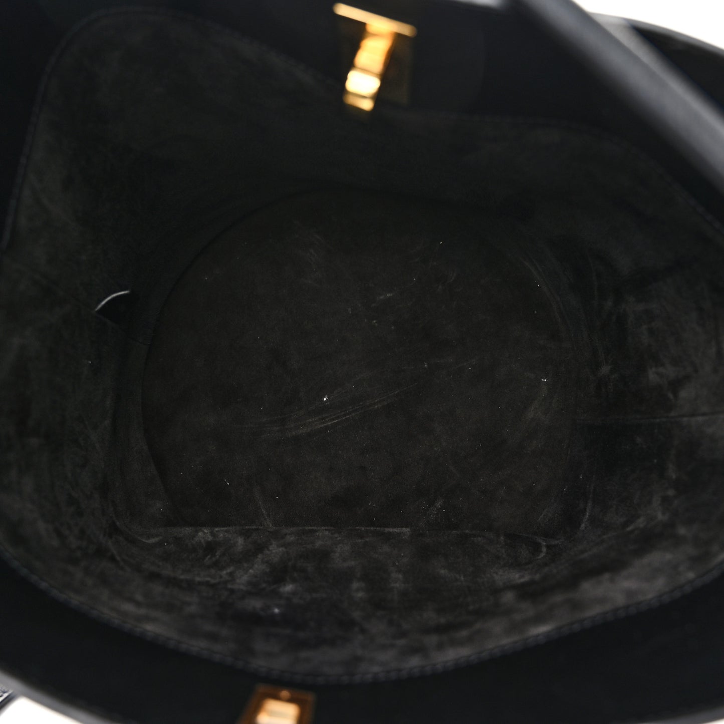 Smooth Calfskin Bucket 16 Bag Black
