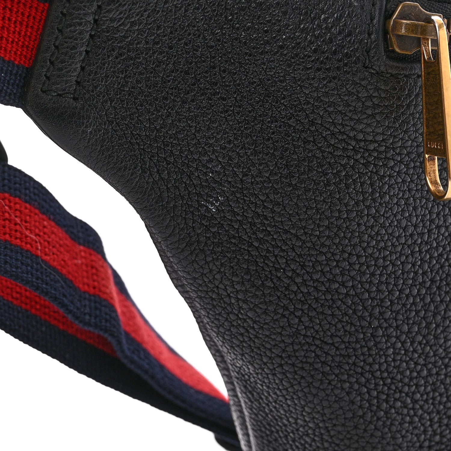 Gucci Grained Calfskin Coco Capitan Logo Belt Bag Black 15 of 15