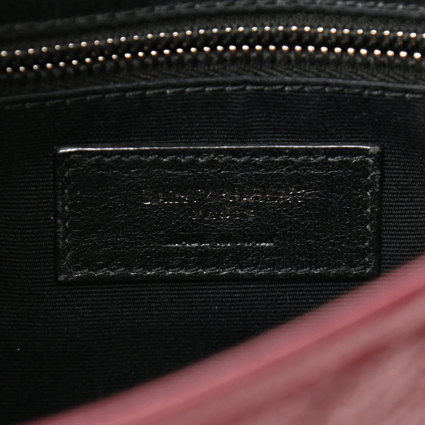 Crinkled Calfskin Matelasse Monogram Niki Chain Wallet Dark Legion Red
