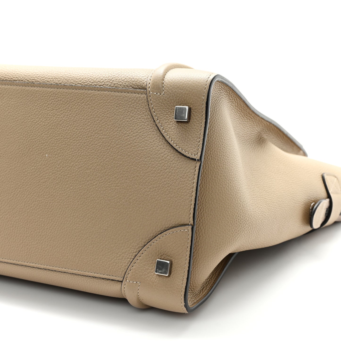 Drummed Calfskin Mini Luggage Dune