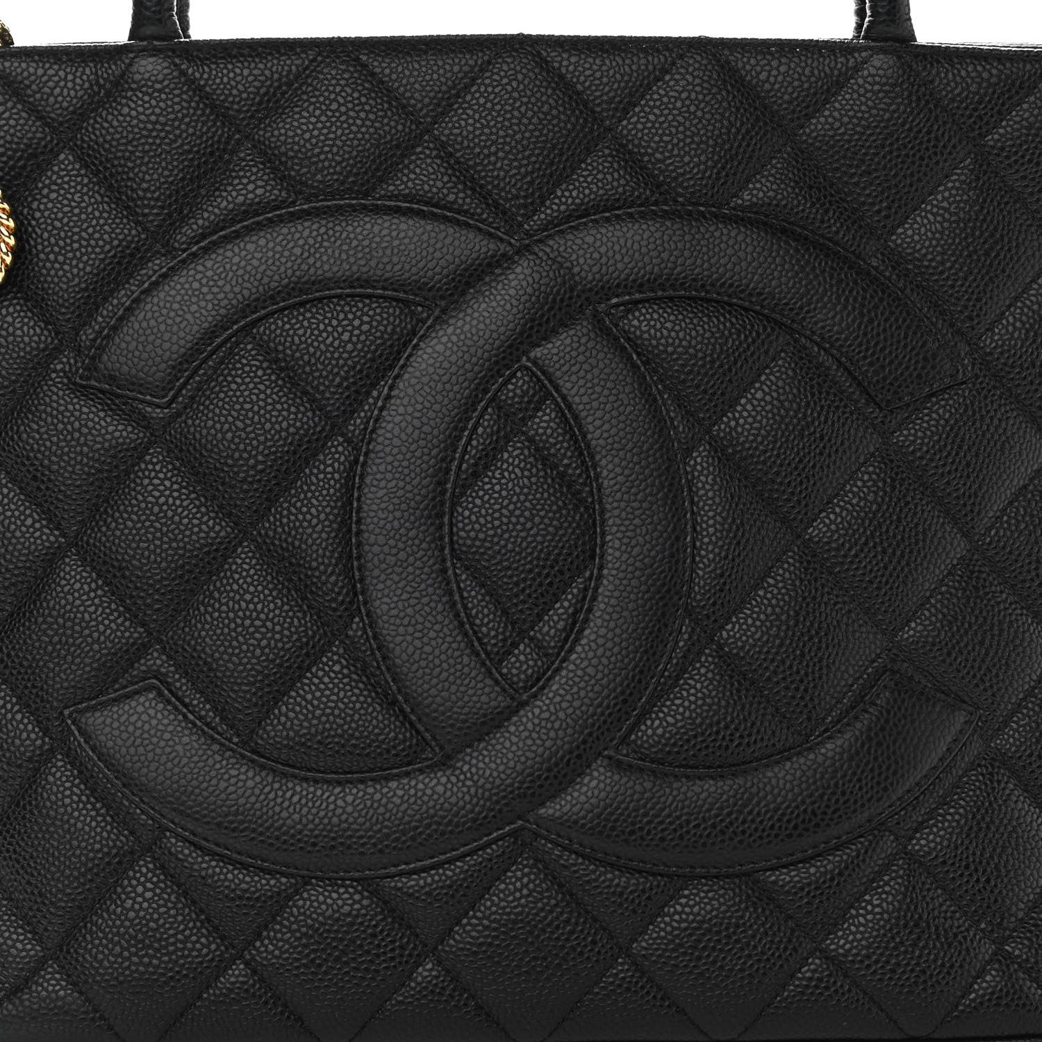 Chanel Caviar Quilted Medallion Tote Black 11 of 11