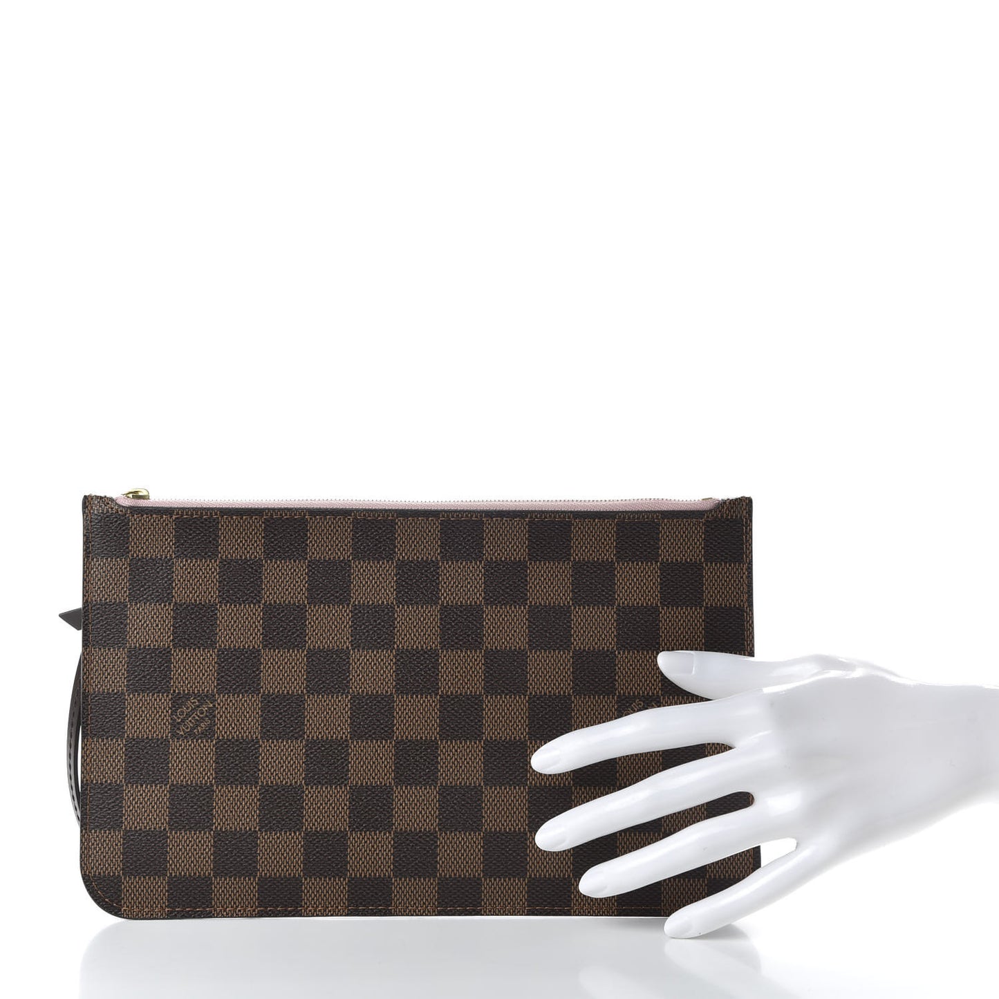 Damier Ebene Neverfull MM GM Pochette Rose Ballerine