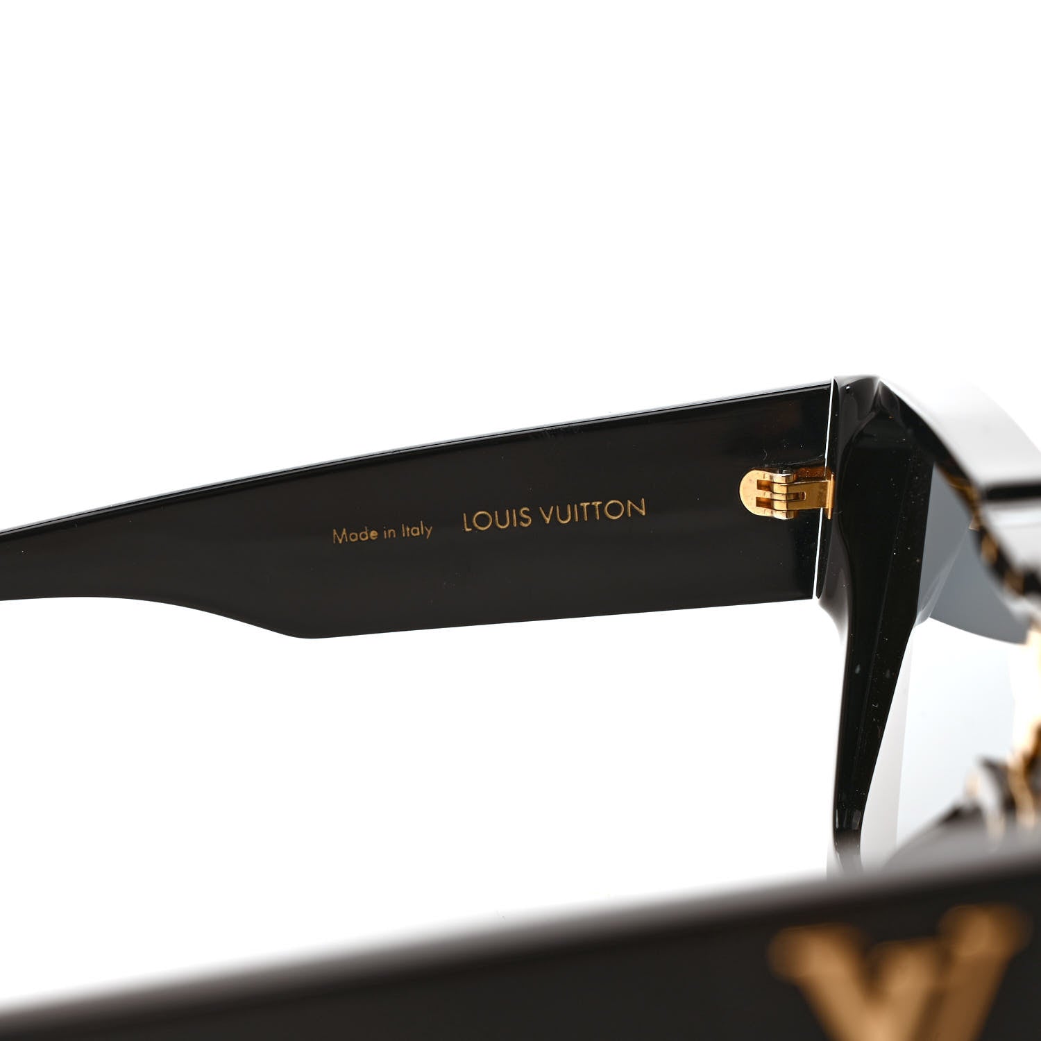 Louis Vuitton Acetate Swarovski Crystal Cyclone Sunglasses Z1547E Black 6 of 8