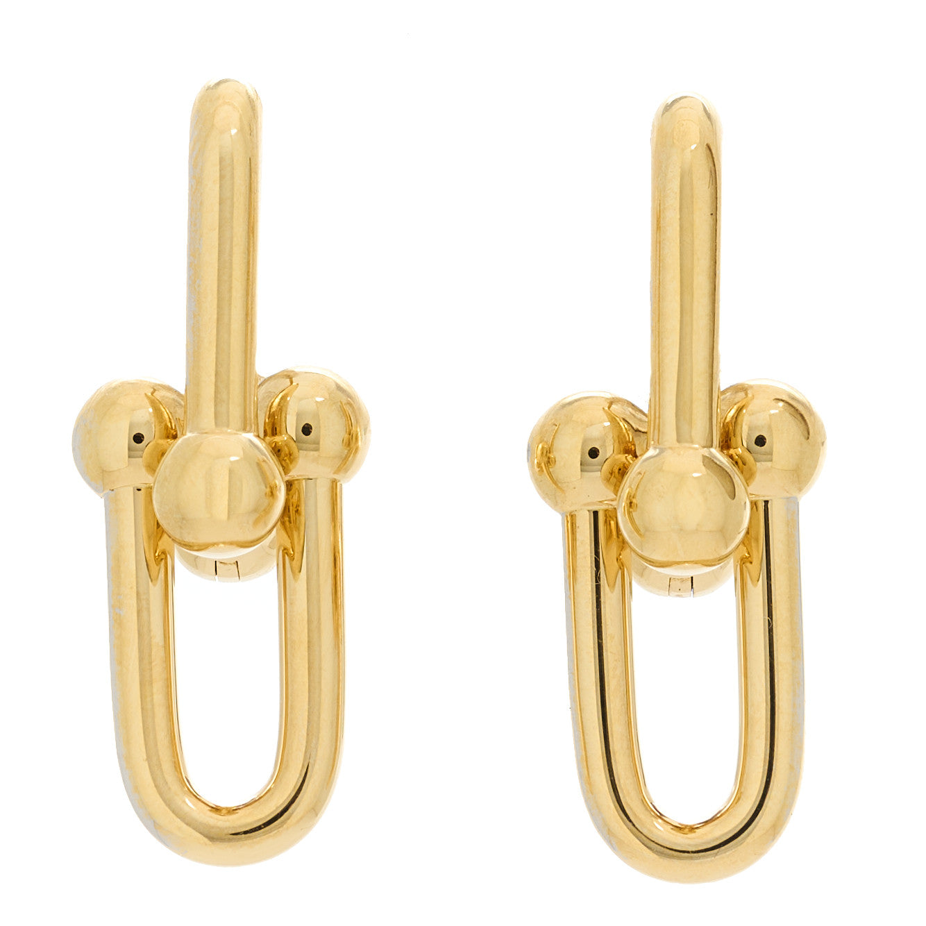 18K Yellow Gold Large HardWear Link Earrings