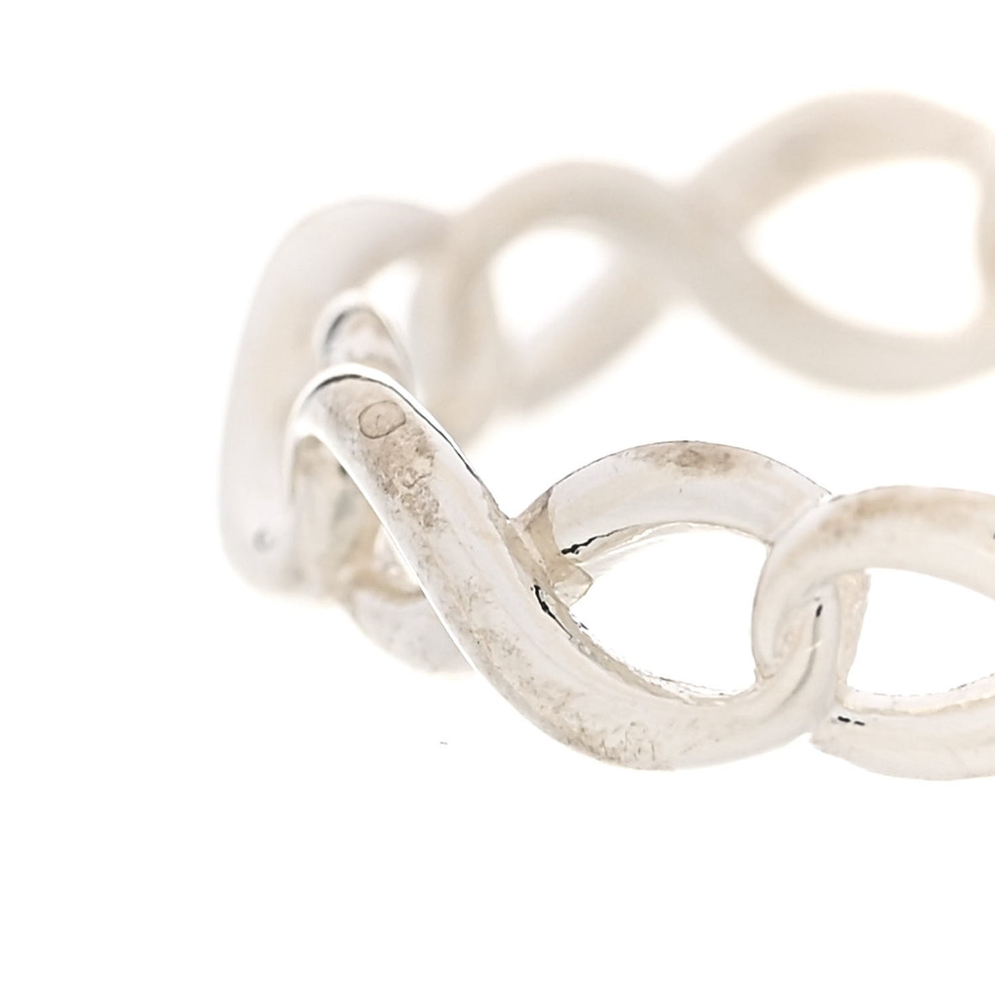 Sterling Silver Narrow Infinity Band Ring 49 5