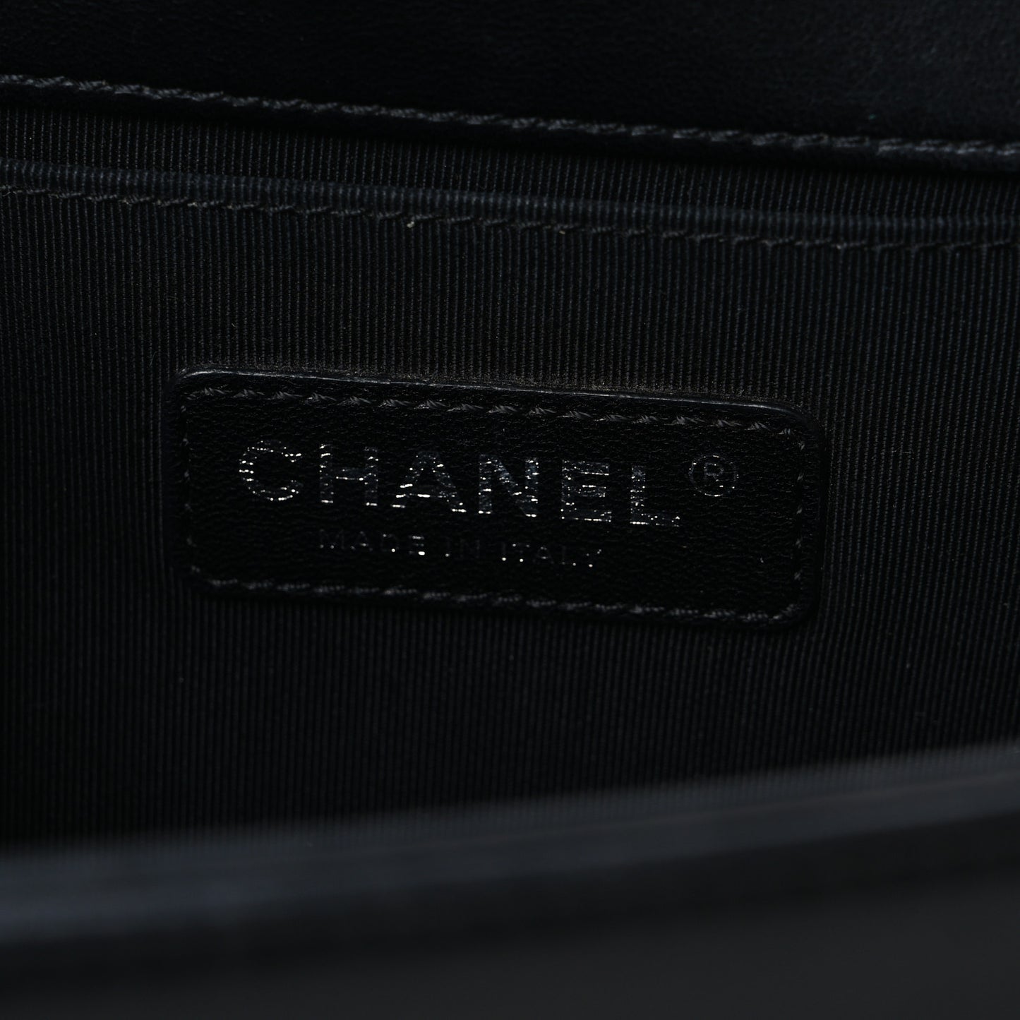 Lambskin Quilted Medium Boy Flap Black