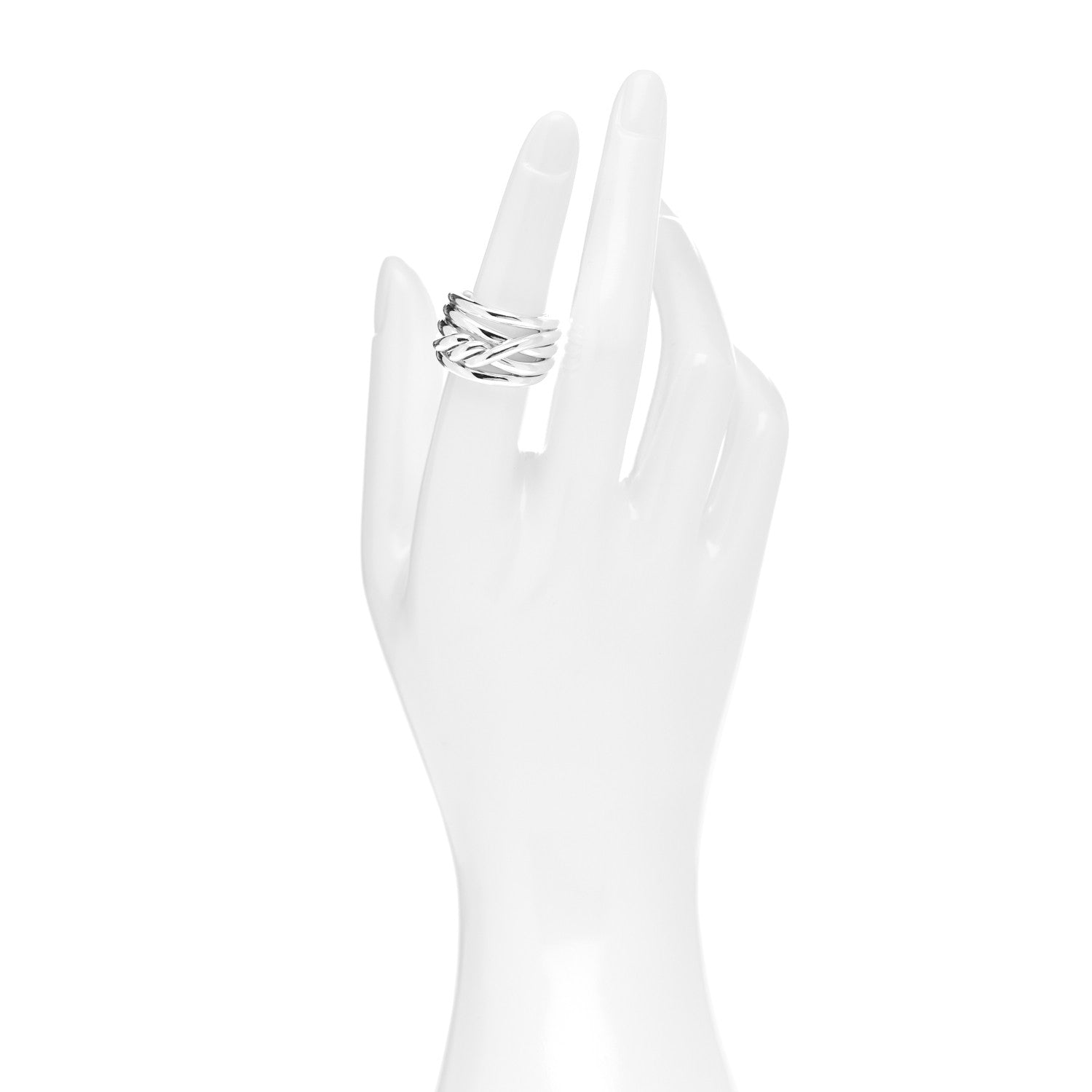 David Yurman Sterling Silver 14mm Continuance Ring 52 6 2 of 4