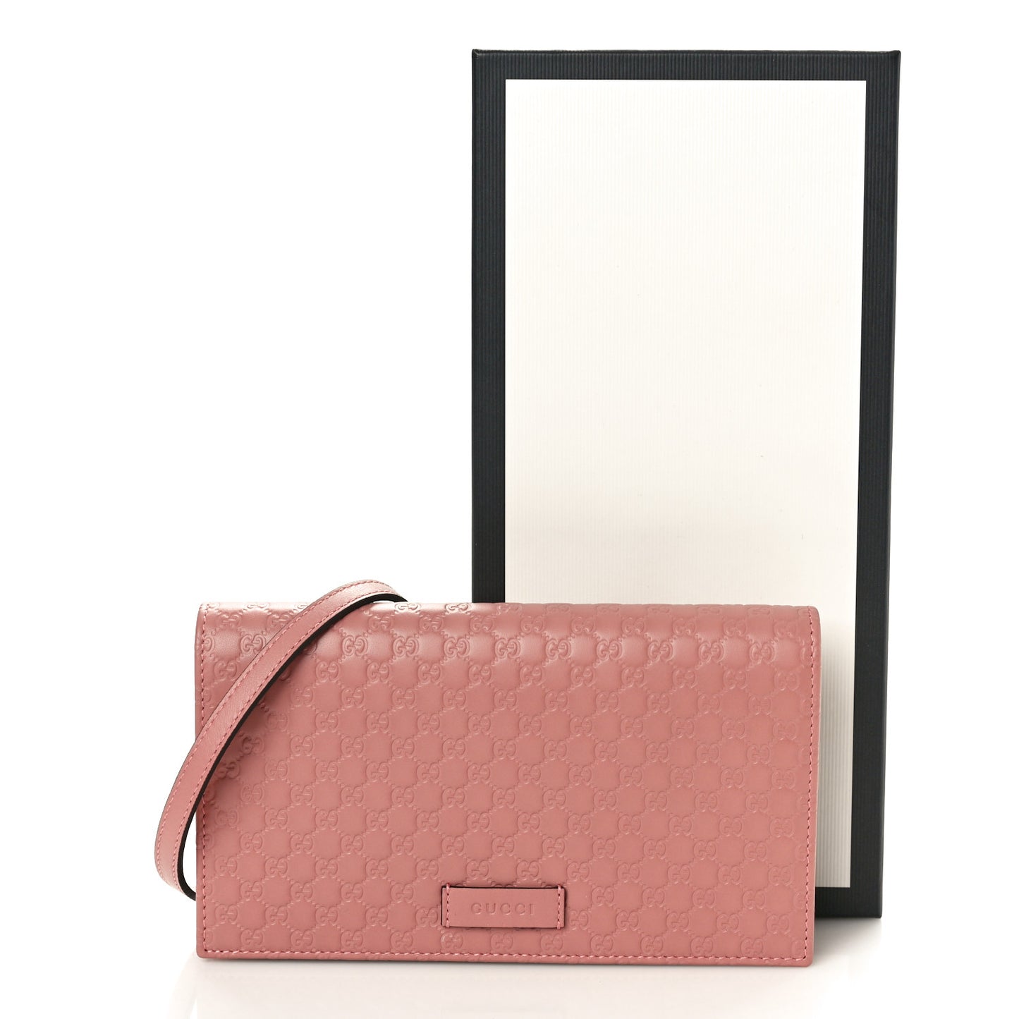 Microguccissima Crossbody Wallet Soft Pink