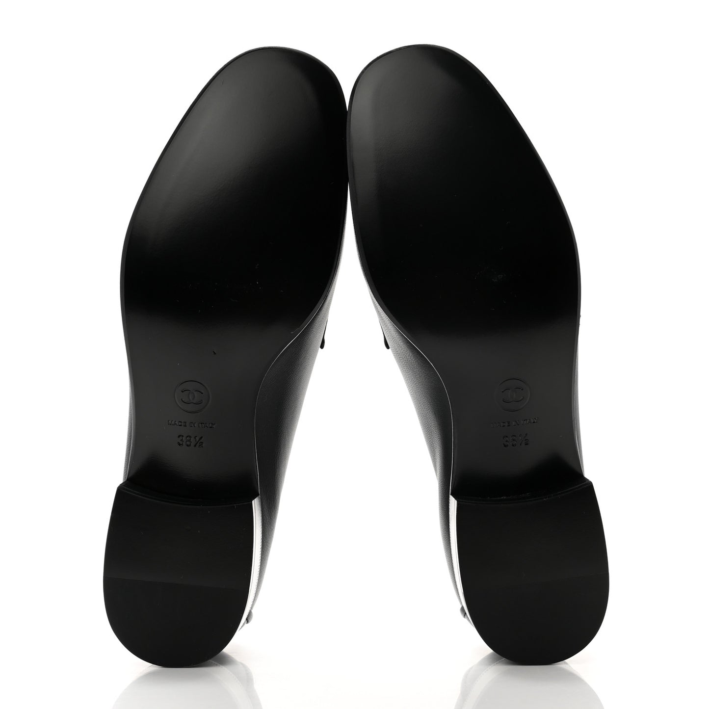 Lambskin Quilted Boy Loafers 38.5 Black