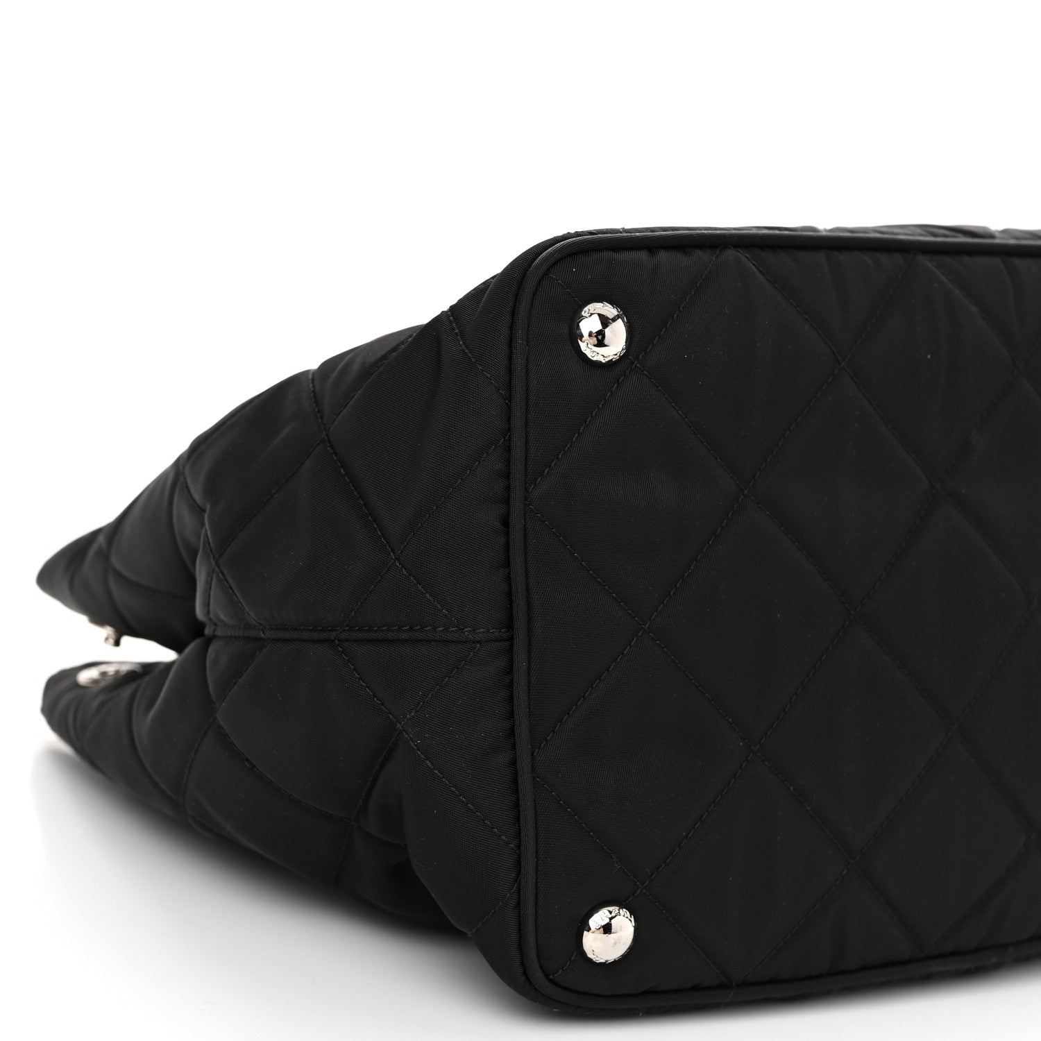 Prada Nylon Tessuto Impuntu Quilted Tote Black 9 of 10