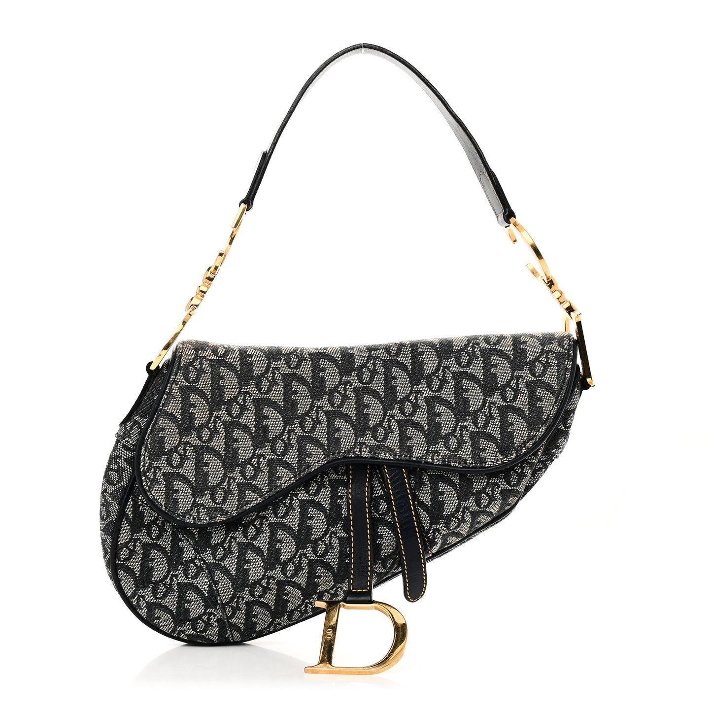 Monogram Saddle Bag Blue