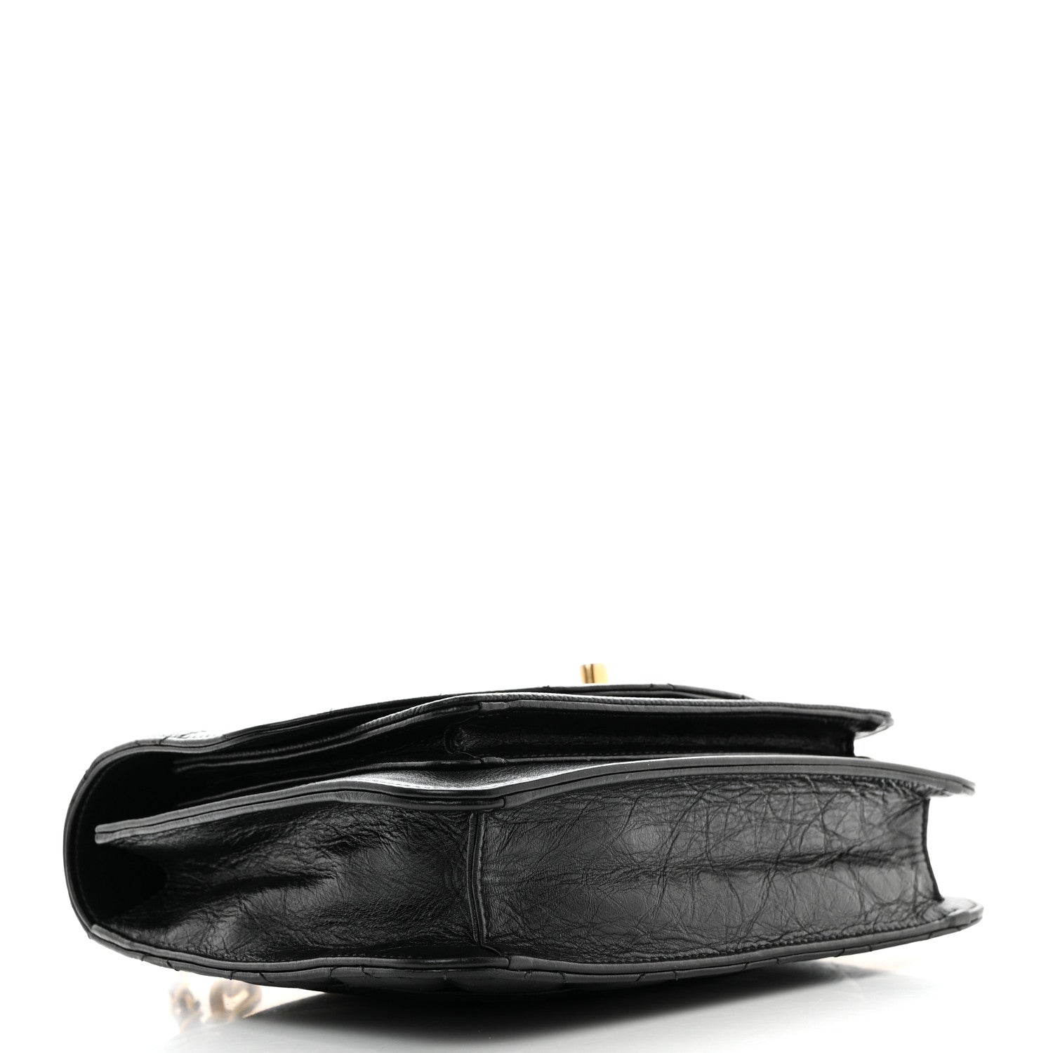 Chanel Calfskin Caviar Quilted Chain Handle Flap Black 4 of 10