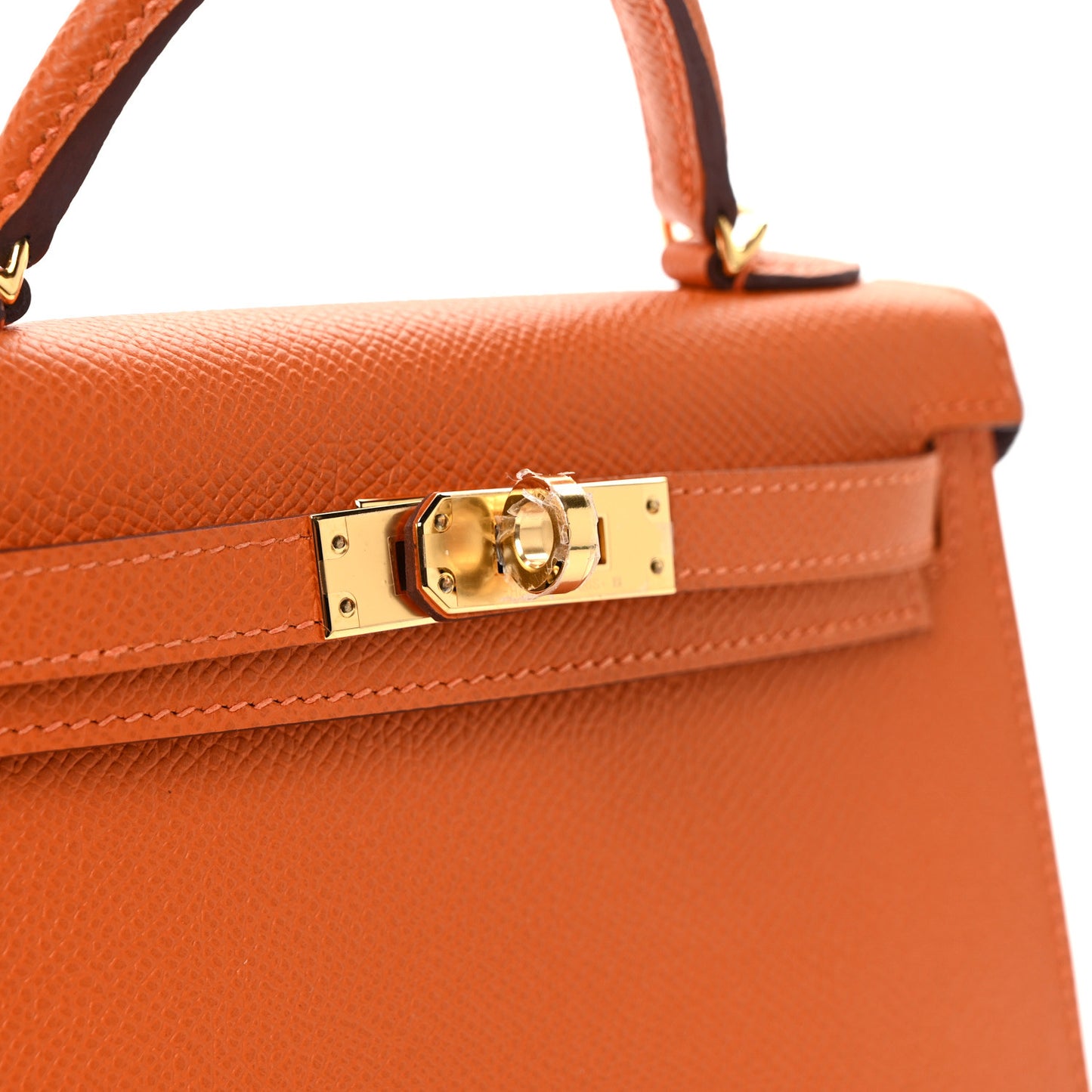 Epsom Horseshoe Mini Kelly Sellier 20 Orange Rouge Casaque